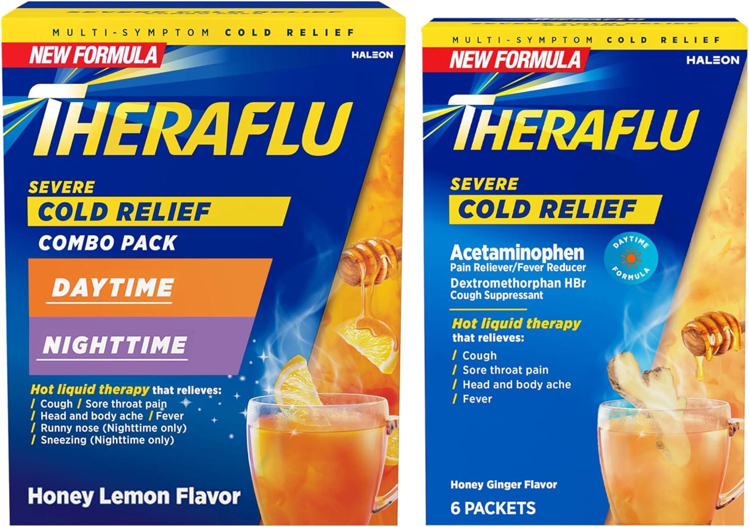 Theraflu Showdown: Honey Lemon vs. Honey Ginger Relief
