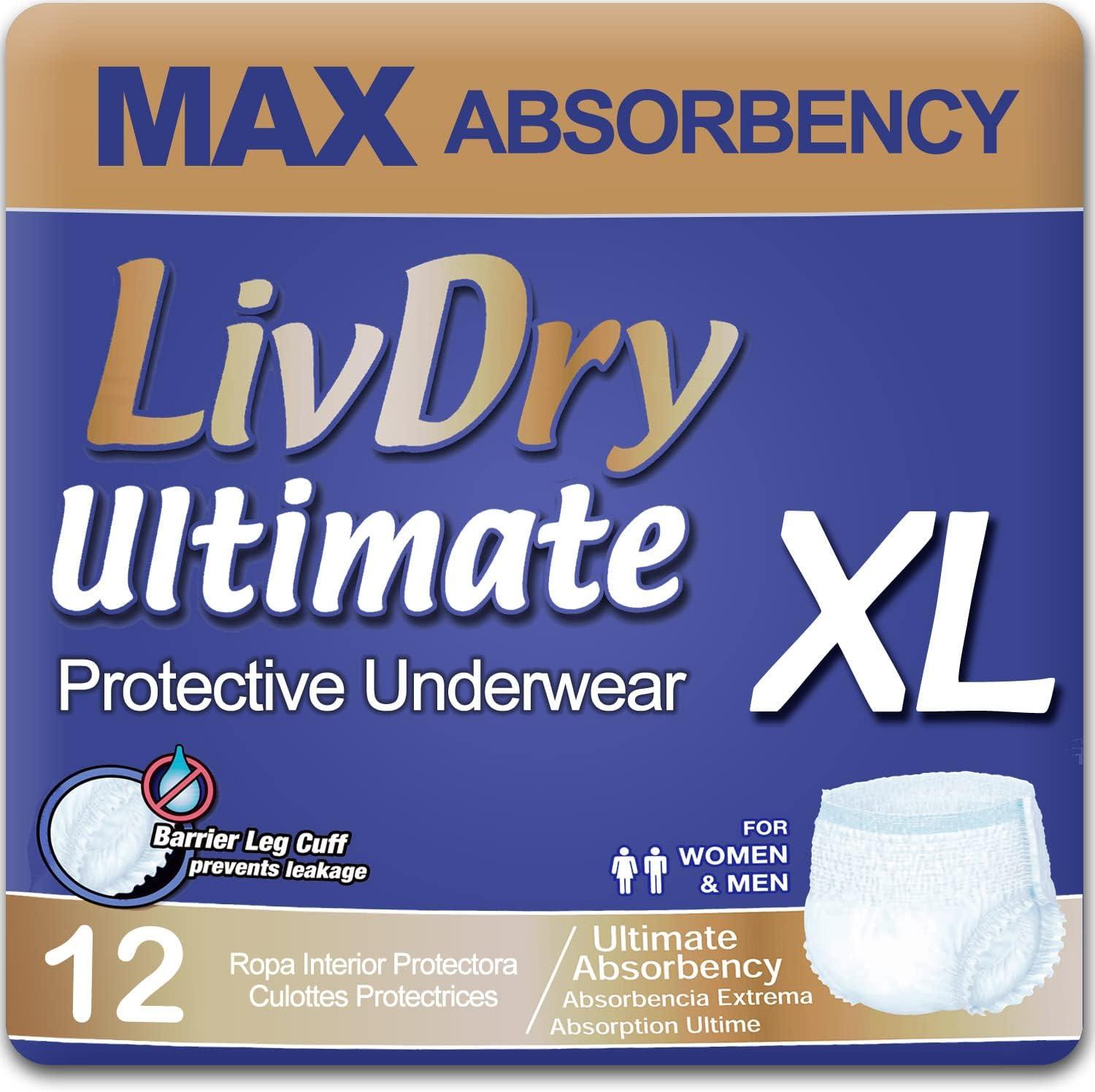 Unexpected Showdown: LivDry Medium vs. XL Incontinence Underwear