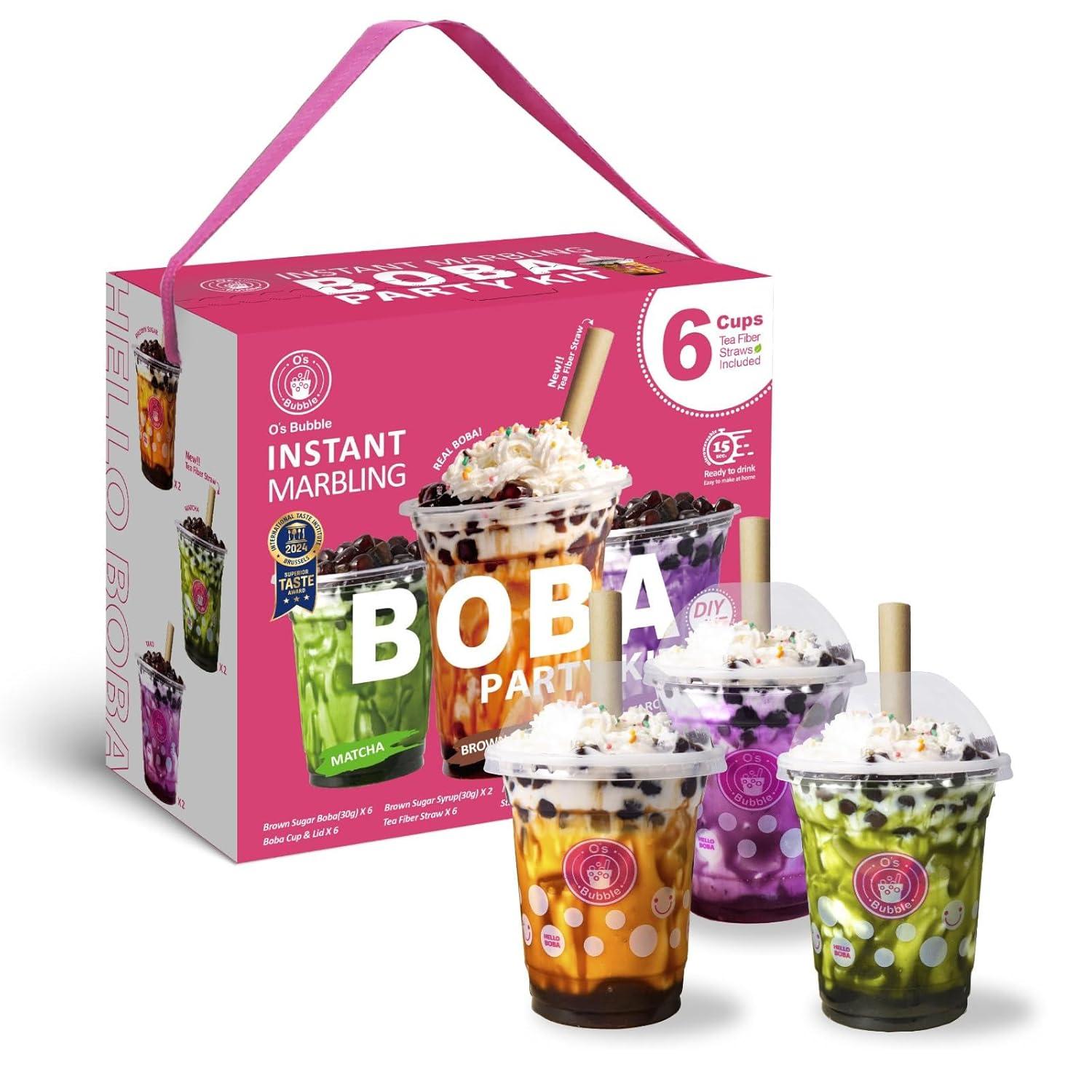 Boba Party Showdown: Crafting Fun with O's Bubble Tea Kit