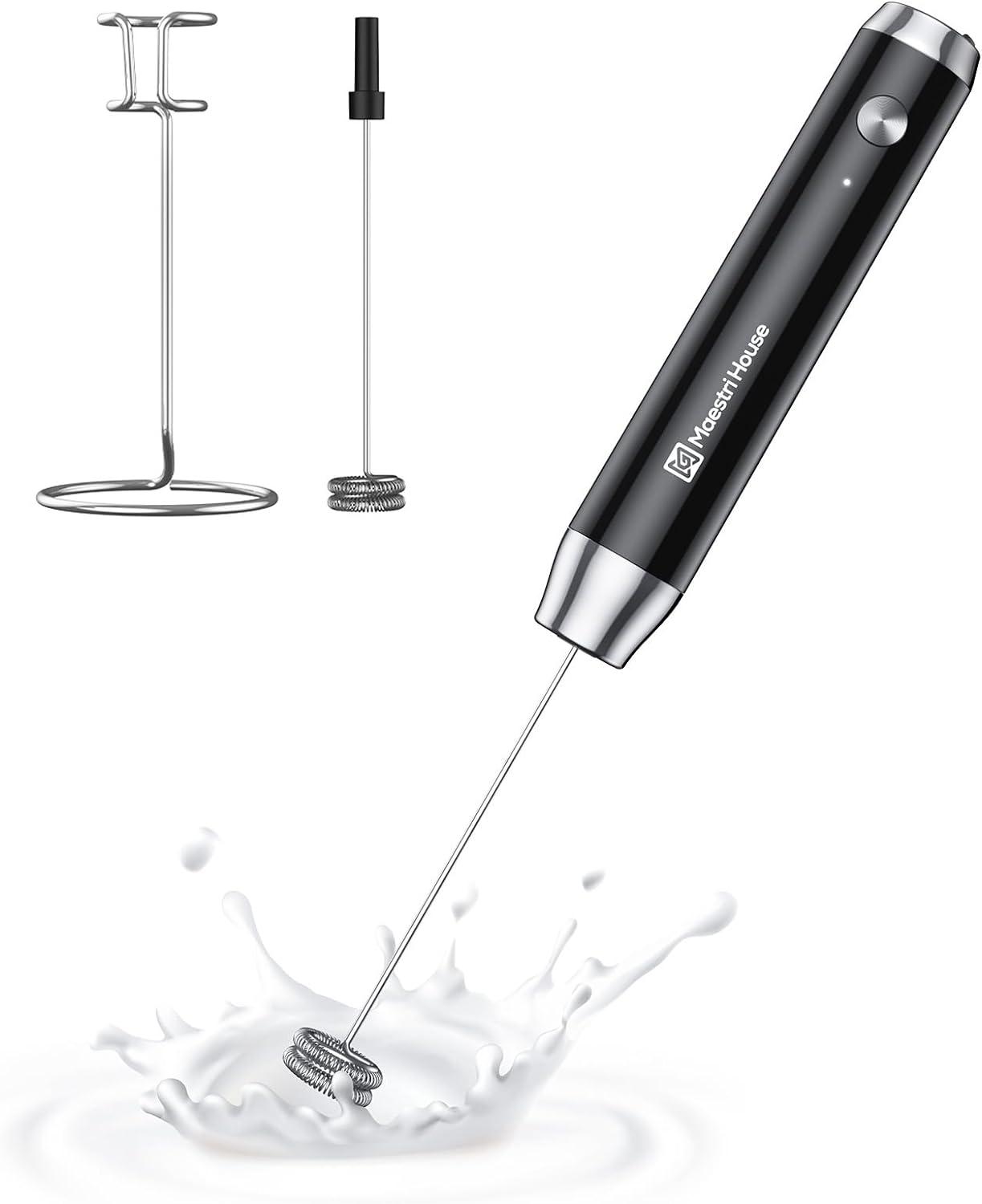 Rechargeable Milk Frother Showdown: Stand vs. Handheld Fun