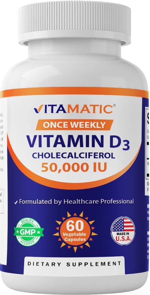Vitamatic's 50,000 IU D3: One Dose Wonder or Overkill?