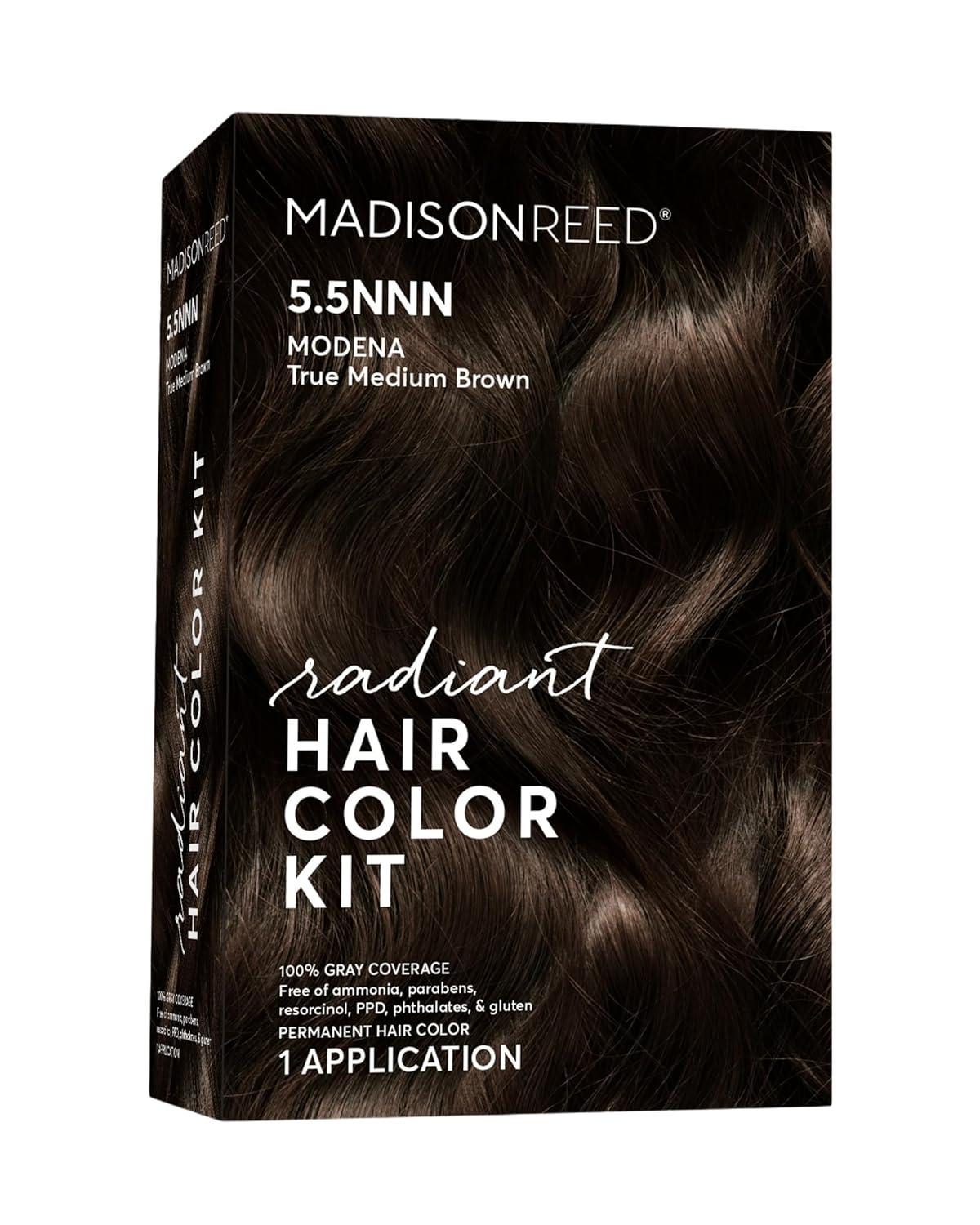 Ammonia-Free Hair Color Showdown: Madison Reed's 5.5NNN Tames Grays