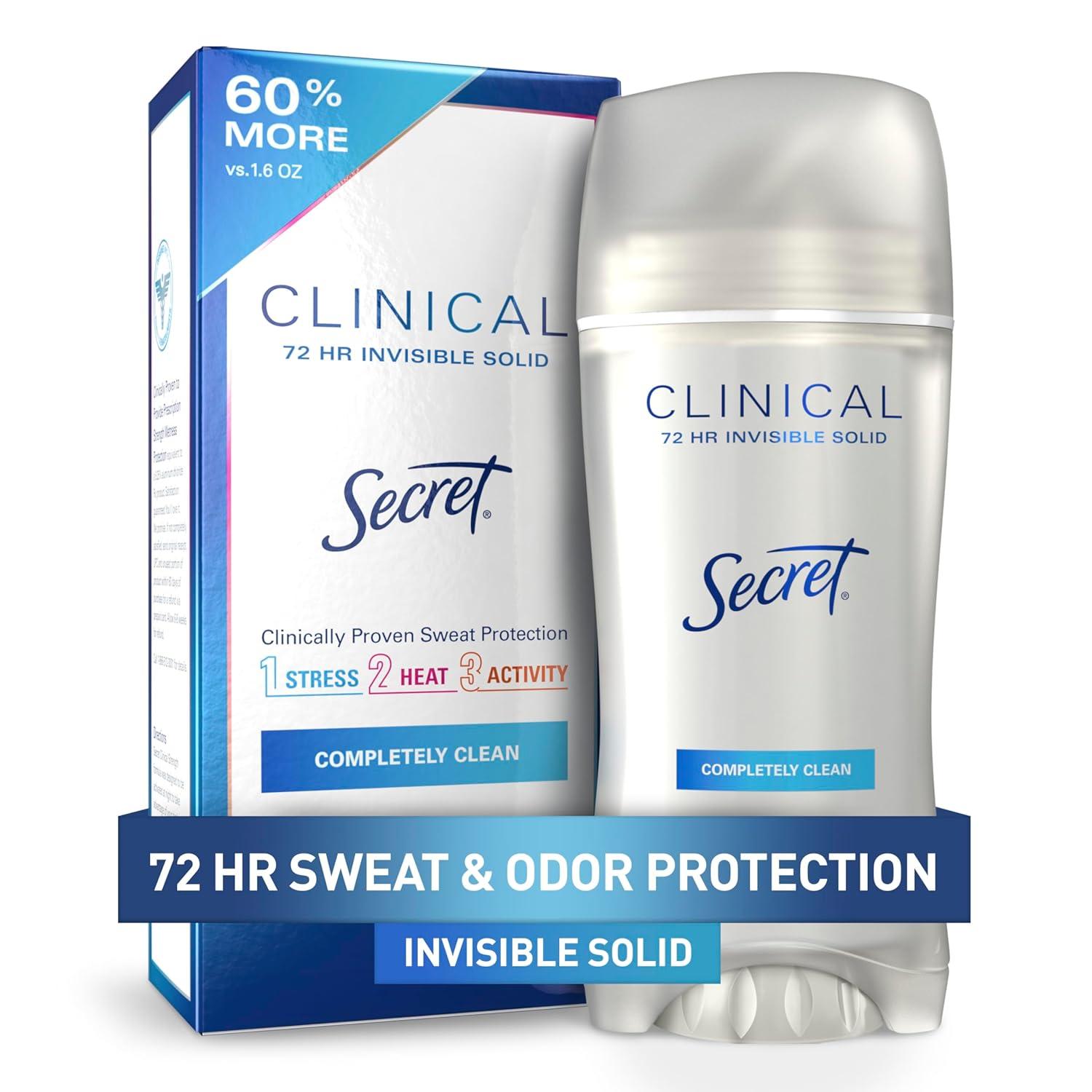 Stress Protection Showdown: Secret Antiperspirant's 72-Hour Challenge