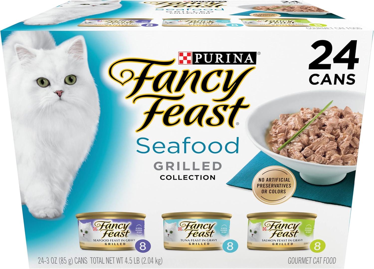 Seafood Splendor: Fancy Feast's Grilled Wet Cat Food Showdown