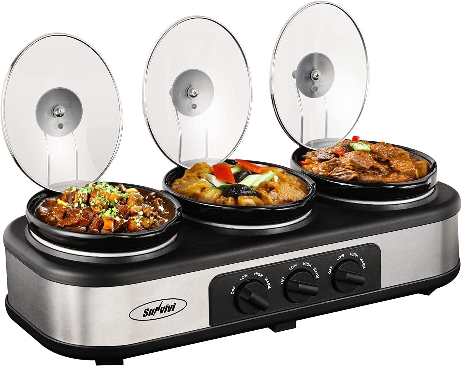 Slow Cooker Showdown: Sunvivi's Versatile Buffet vs. Others