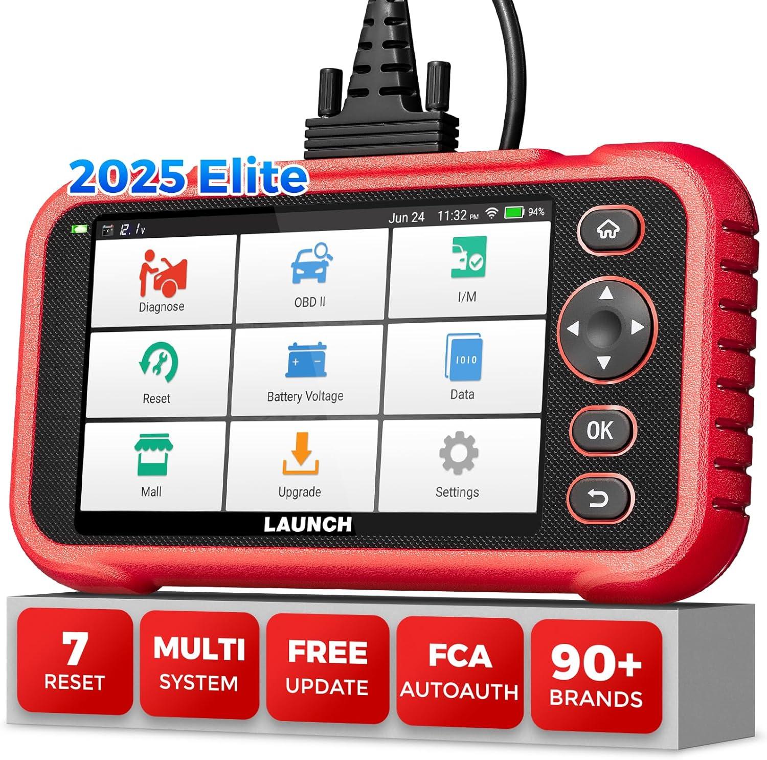 LAUNCH OBD2 Elite Showdown: Free Updates, 7 Resets... Surprising Insights for 2025 Car Diagnostics