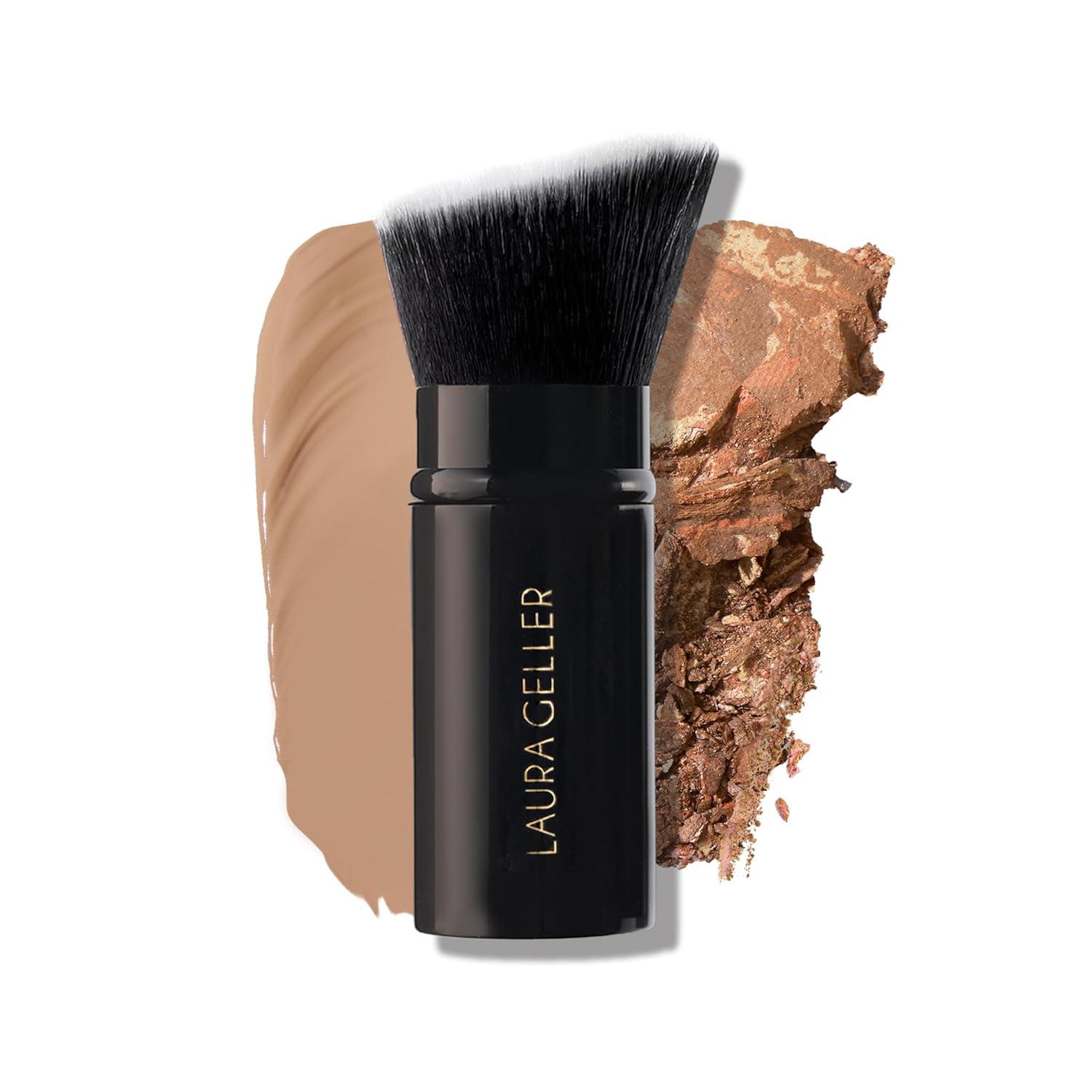 Laura Geller Retractable Kabuki Brush: Tested Versus Skincaroten Pink Trendy Puffs... More Than Meets The Eye