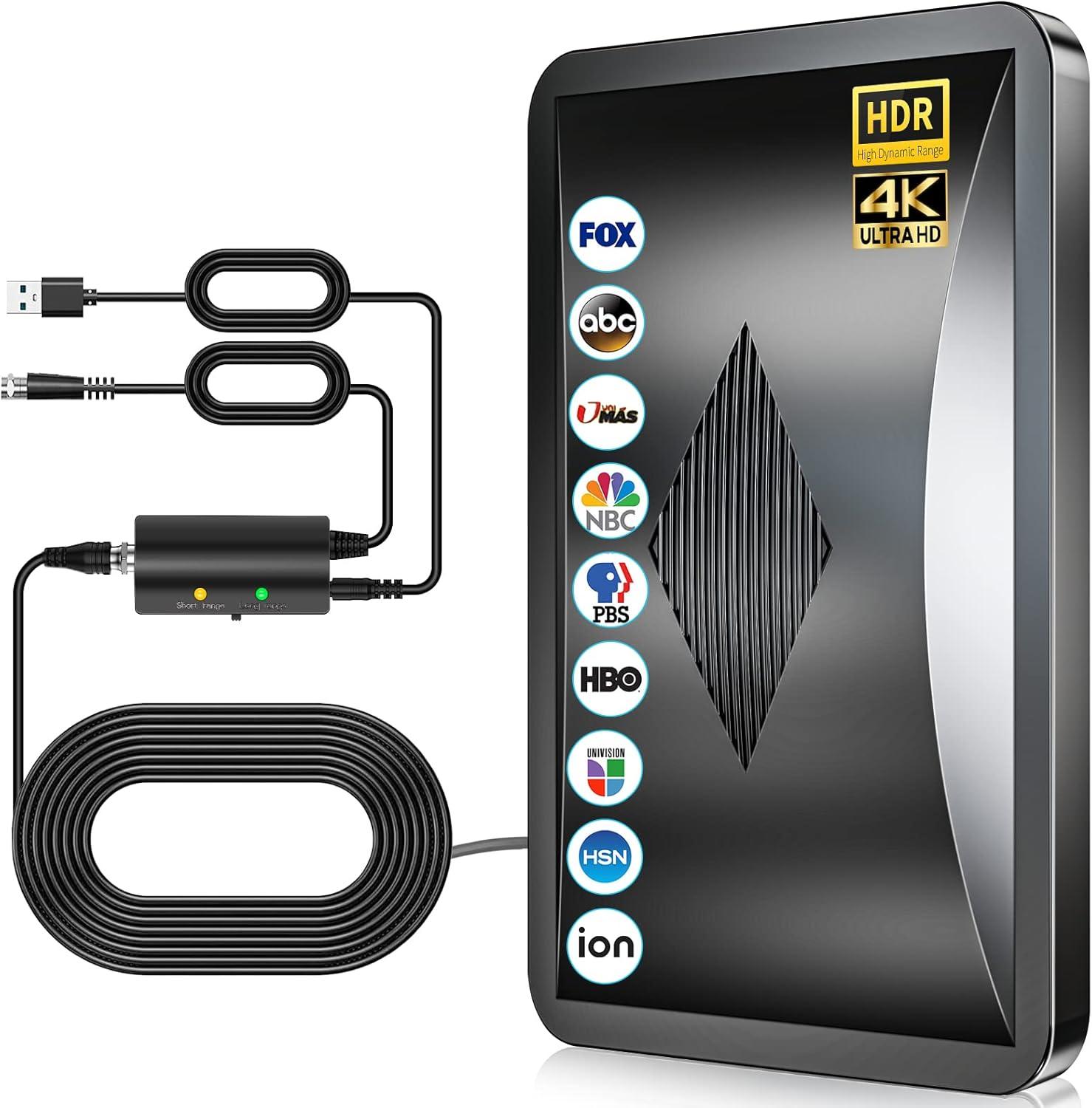 4K tested antenna showdown: Long-range surprise for smart TVs, amplified signals inside/outside