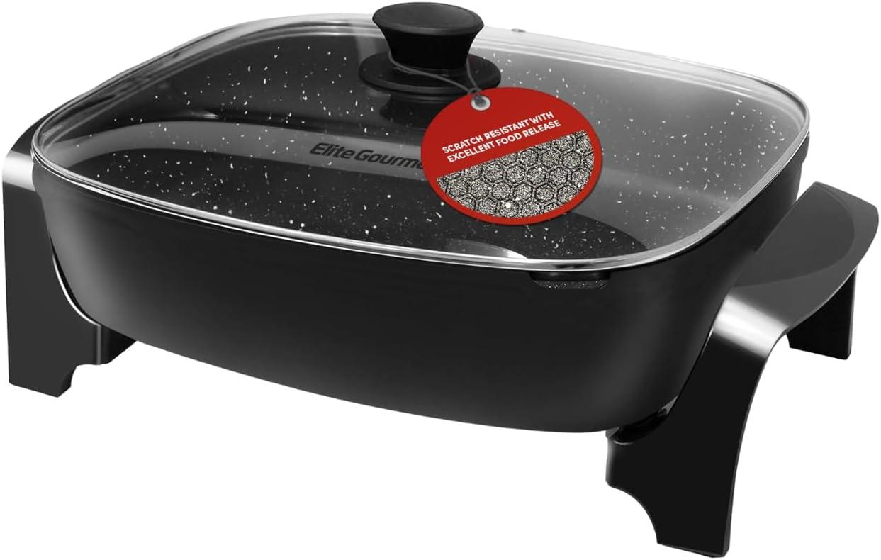 Elite Gourmet Skillet vs pans: tested non-stick ease pour... seasonal cooking gold!