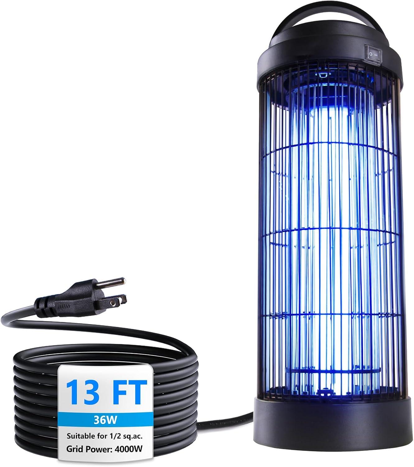 Large Size Bug Zapper Versus 13FT Cord: Surprising outdoor killed insight