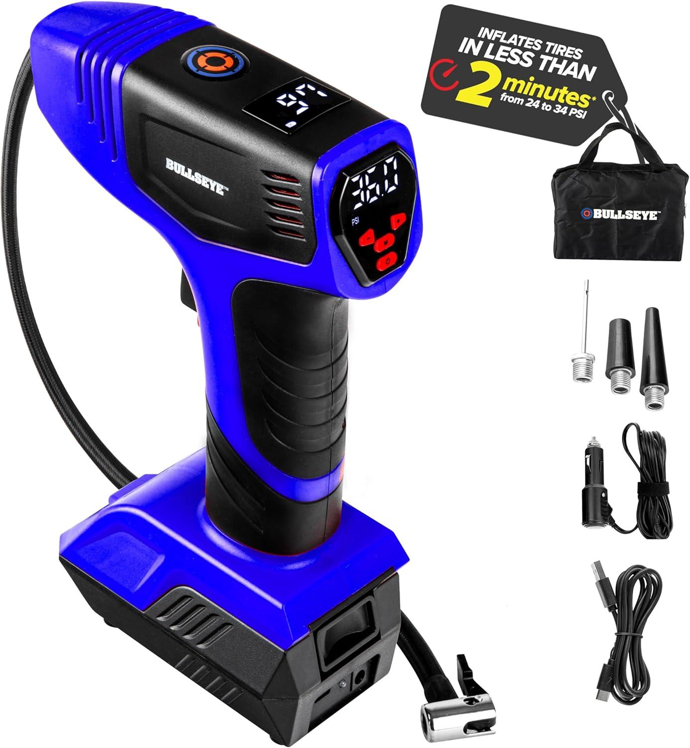 Bullseye Pro Pumps Tested: 150PSI Versus Portable Power (Tire Inflator Showdown)