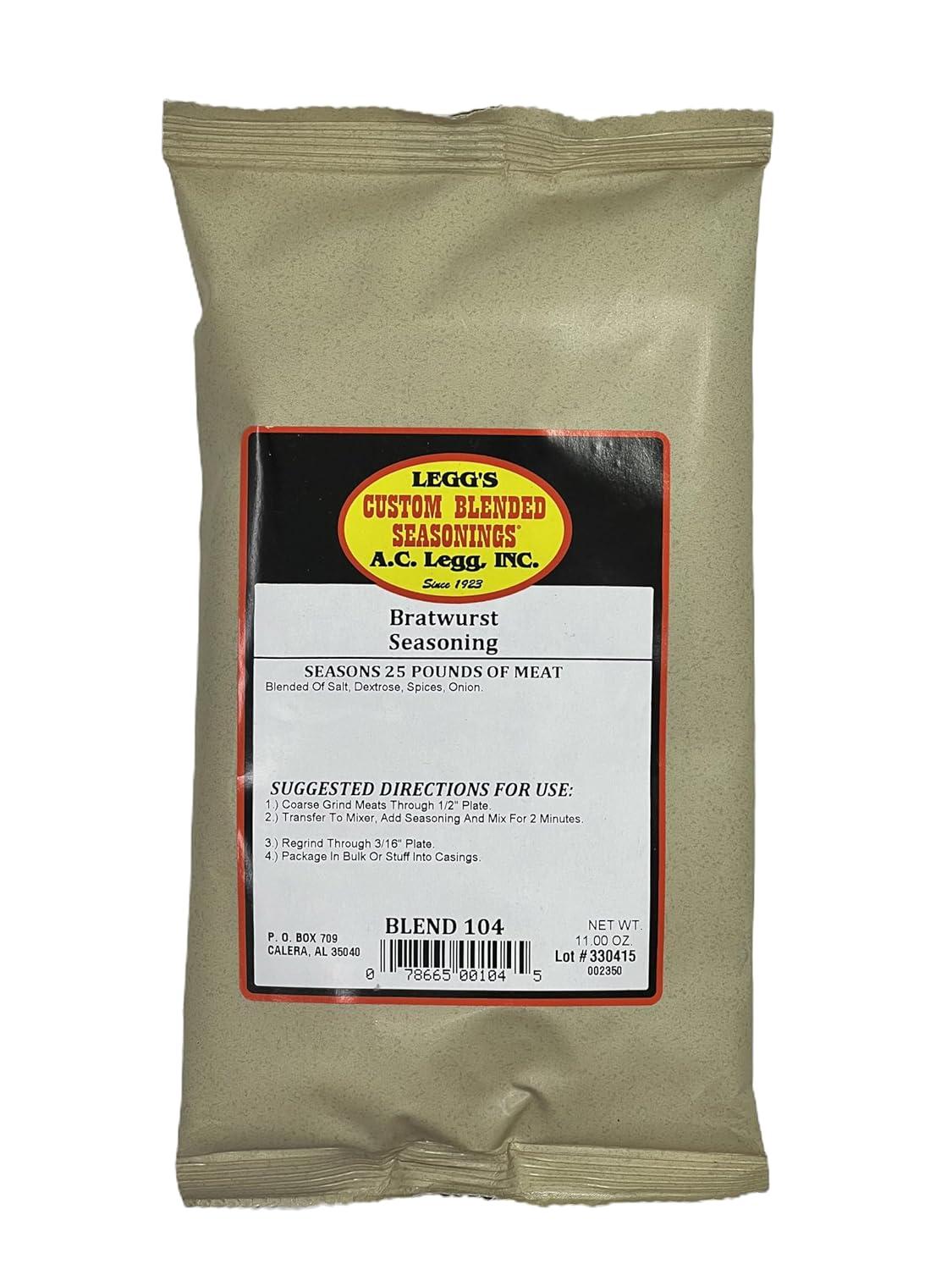 Comparing Tested A.C. Legg Bratwurst Seasoning: Smoked Notes Versus Savory... All That Flavor Made Easy