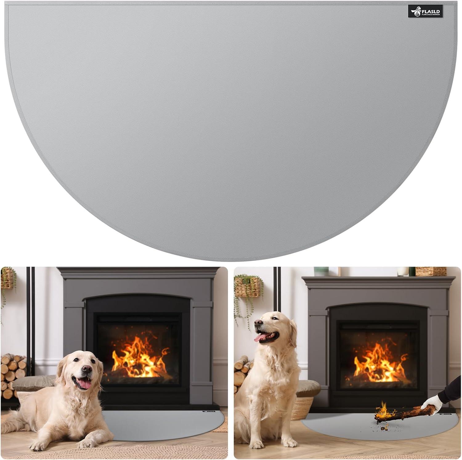 Unveiling FLASLD's Tested Fire-Proof Mat: Versatile, Easy-Clean Hearth Defense