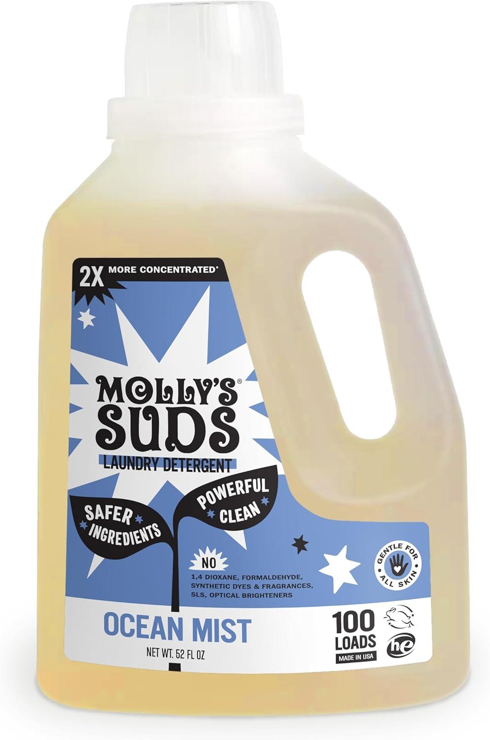 Molly's Suds Versus Ocean Mist: Sensitive Skin Clean... 100 Loads Tested