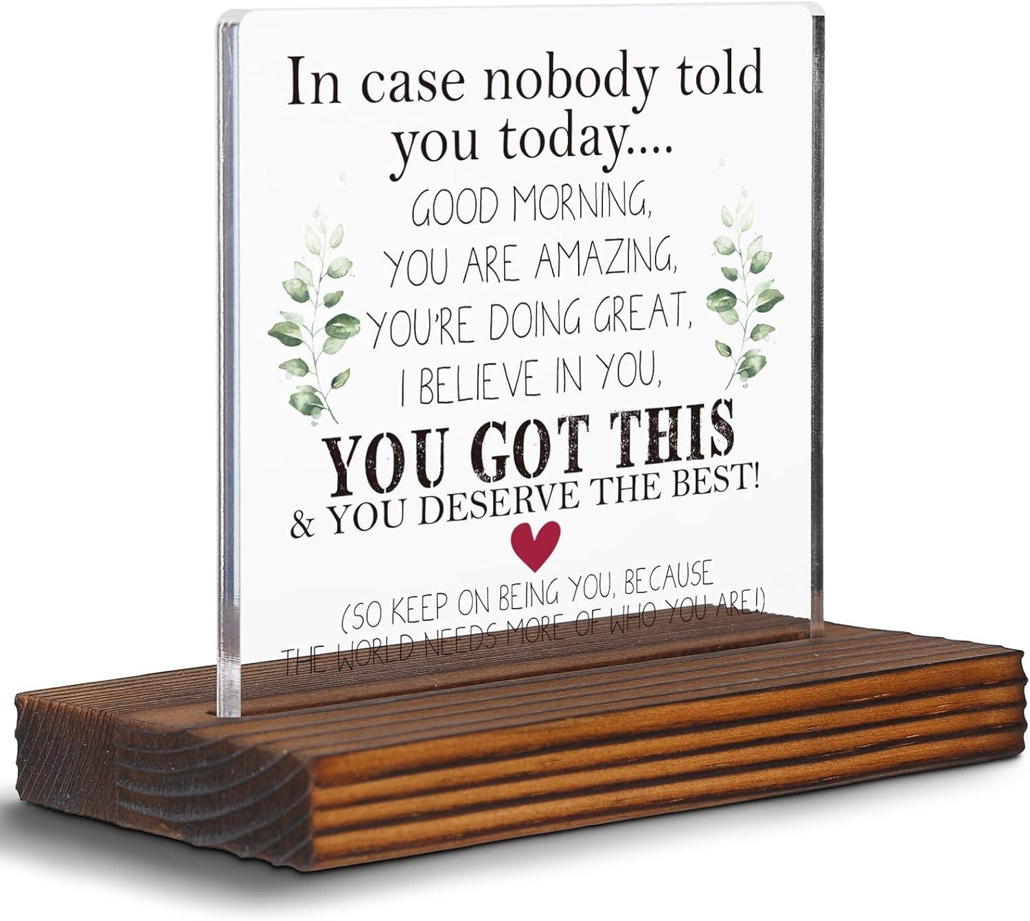 Comparing Desk Signs: Astonishing You're Amazing... Best Gift for Friends