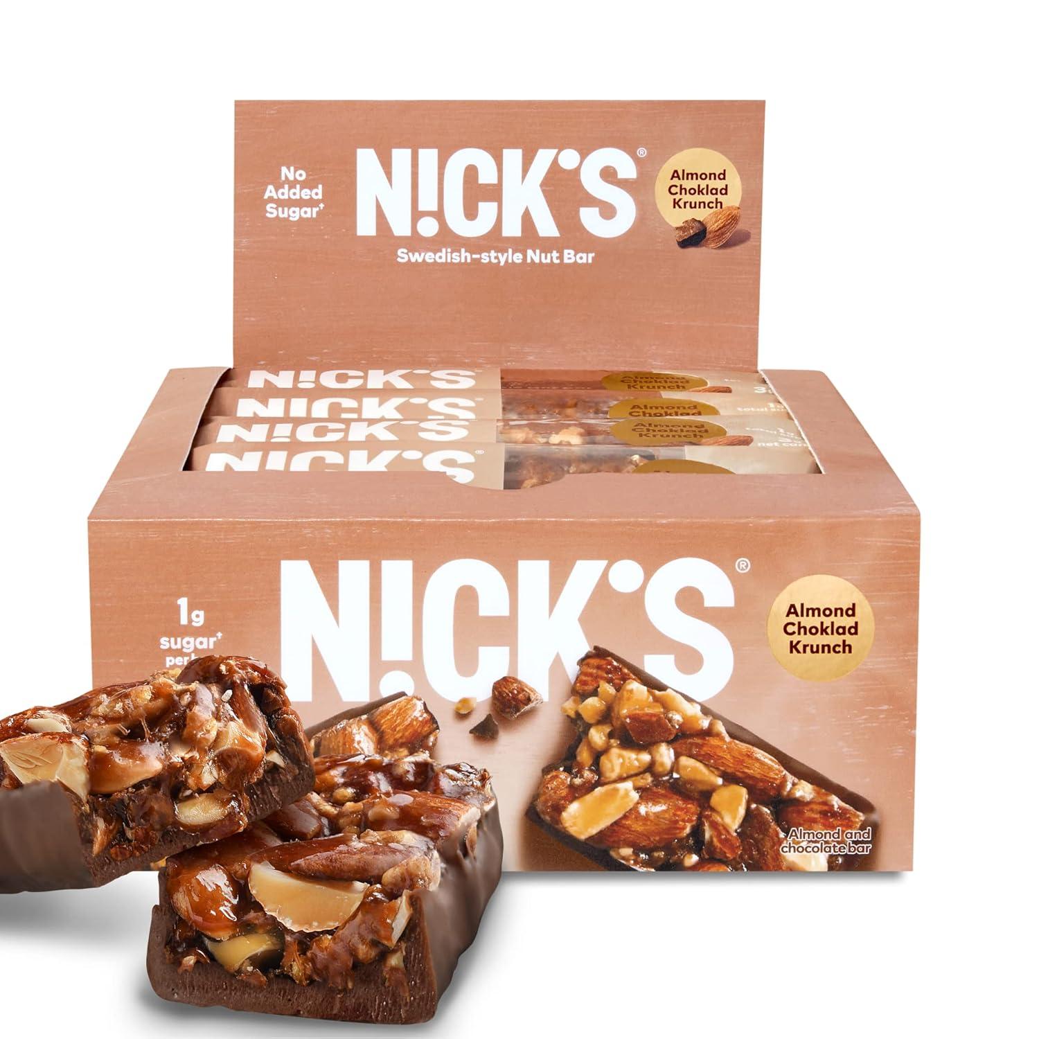 Nick's Almond Chocolate Bar: TestEd vs. Keto Grab-And-Go Snack