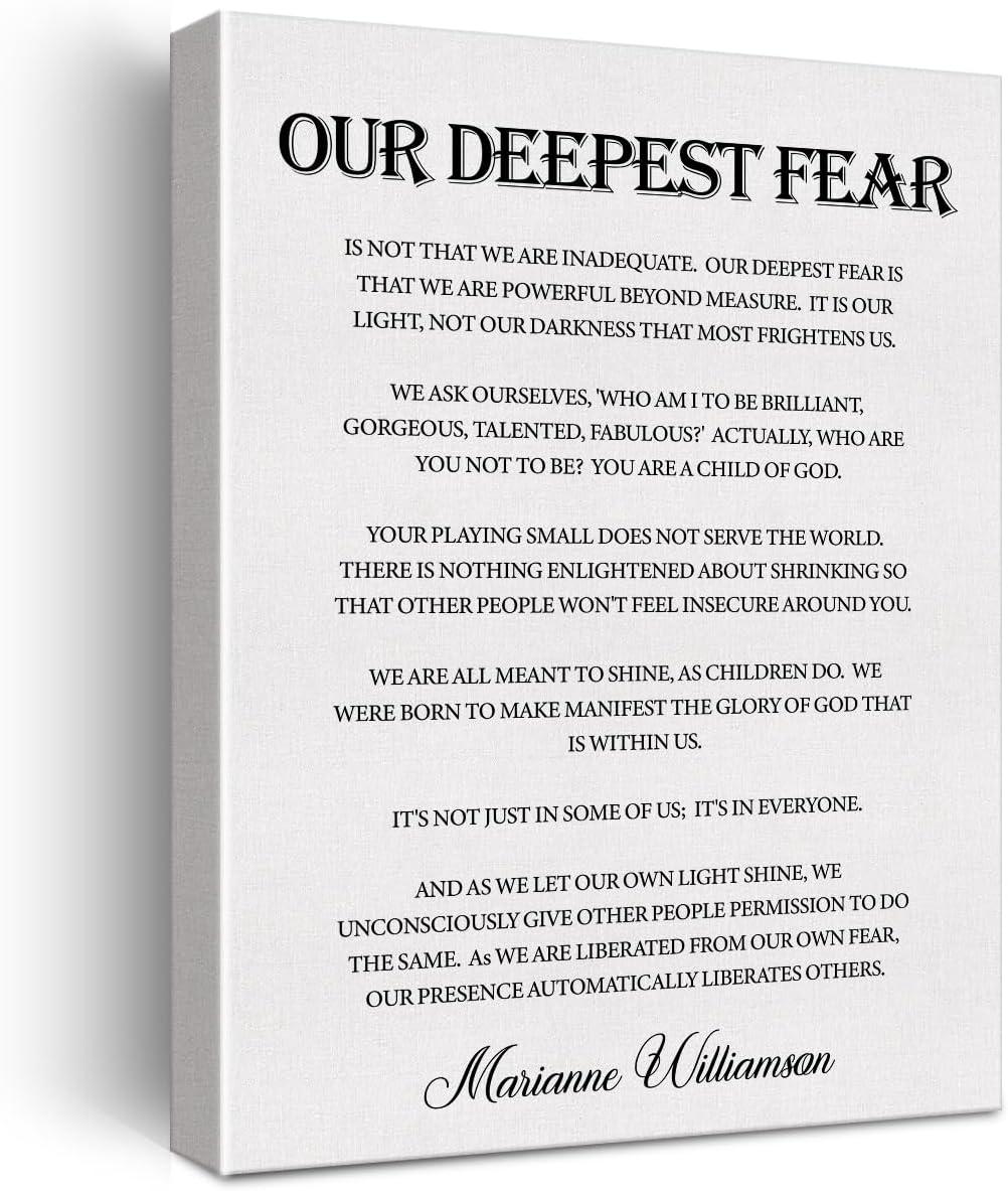 Comparing Canvas Wall Art: Do It Anyway vs. Deepest Fear... Inspiring Home Decor Showdown tested