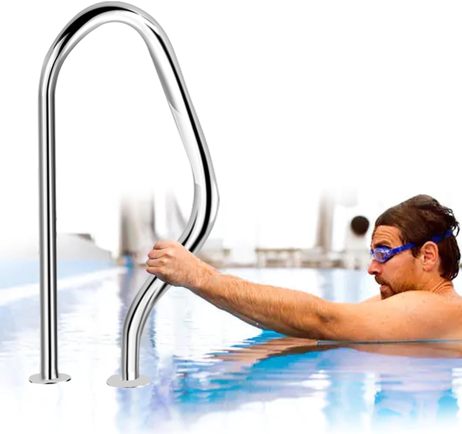 Curved Stair Handrail Showdown: Stainless Steel vs. Used in Pools (Founded on Tested Durability)
