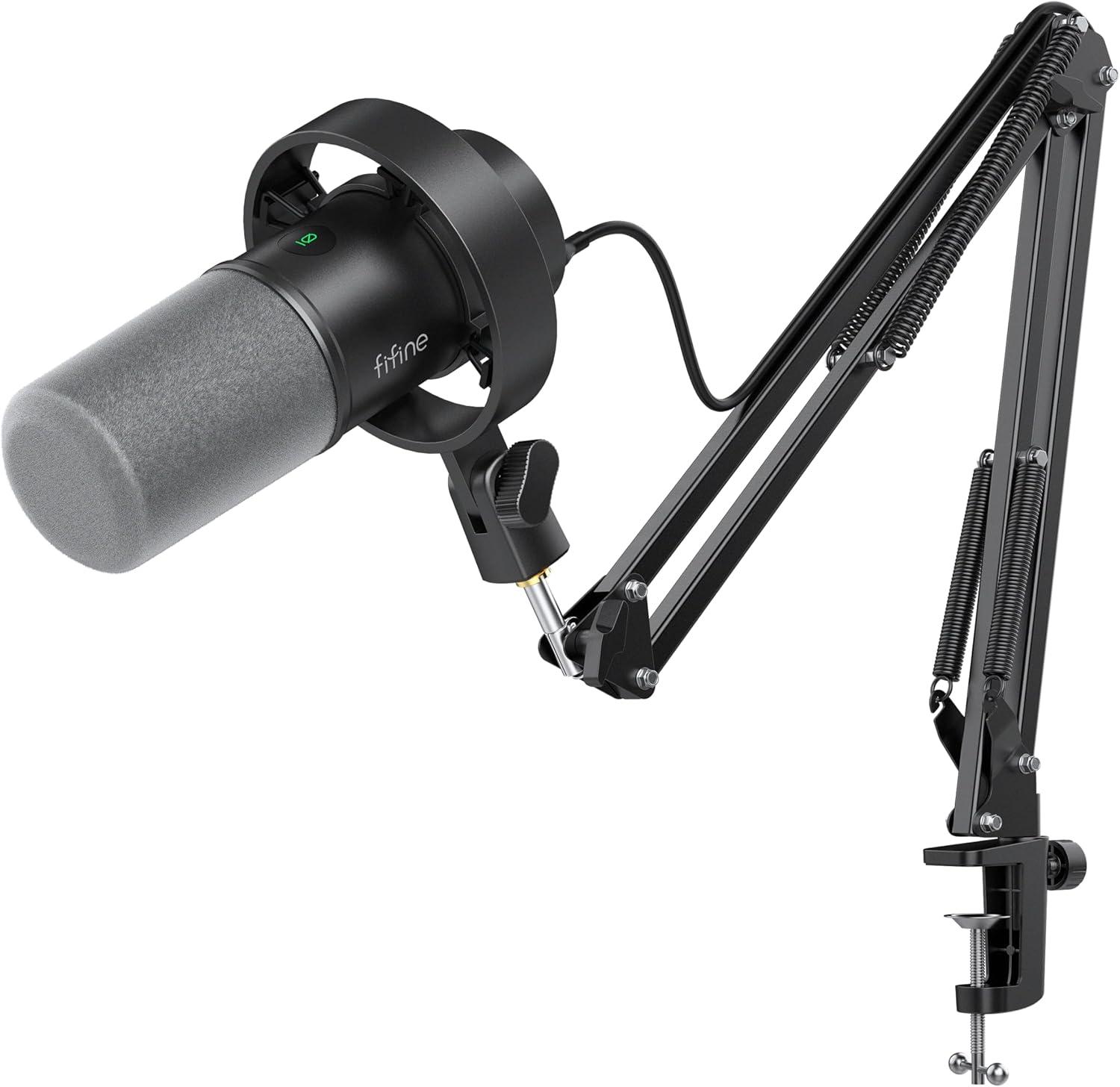 Surprising Insight: FIFINE K688 Microphone Compared - Boom Arm Meets USB/Dynamic, Perfect for Streamers