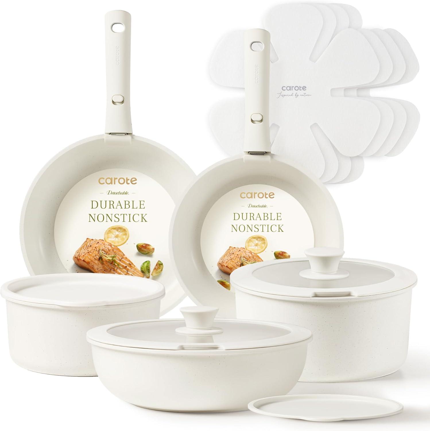 -tested CAROTE Nonstick Set: Safe, Space-Saving cookware showdown... Perfect for RV life!