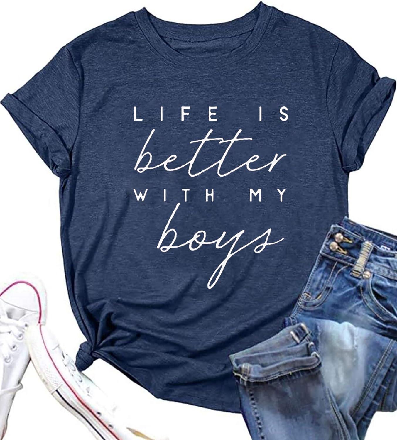 Mom of Boys Shirt Compared: tested comfort, gifted humor, surpring fit choice