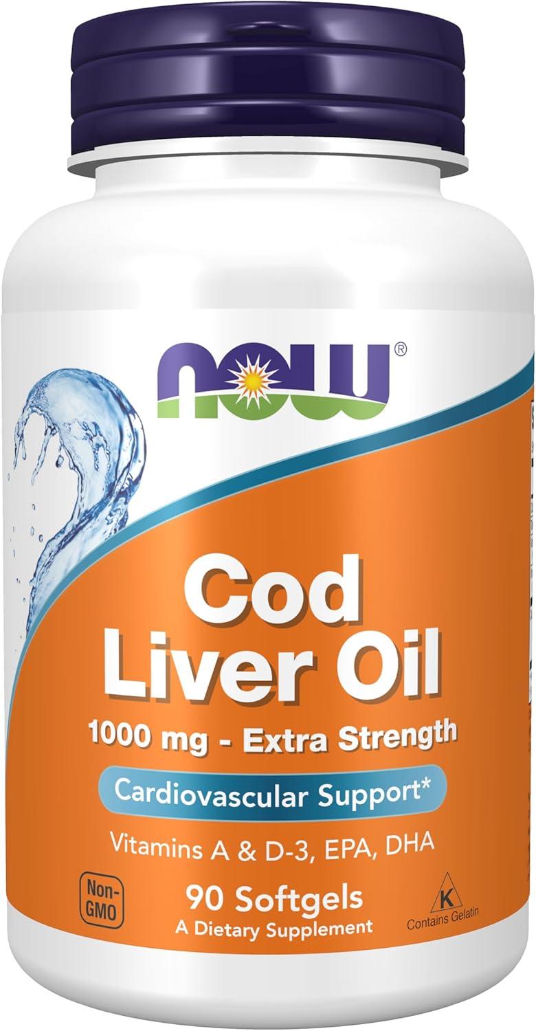 Cod Liver Oil Showdown: NOW's Tested Vit A&D...Strong EPA-DHA Boost!