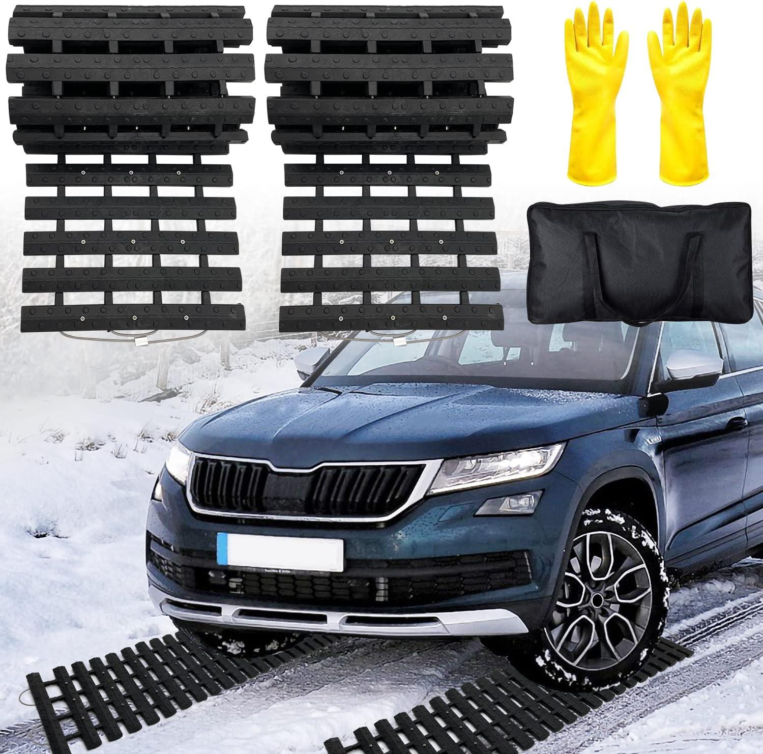 Snow Traction Showdown:olg Compared Feet Mats Chains Gear!