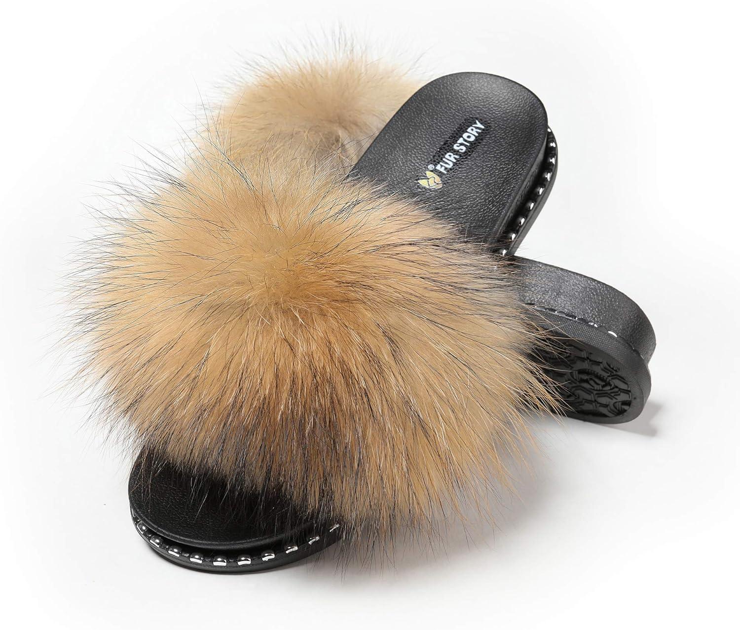 Fur Slides Fur Versus Comfort: Shocking Insight women Trending Sandals... tested