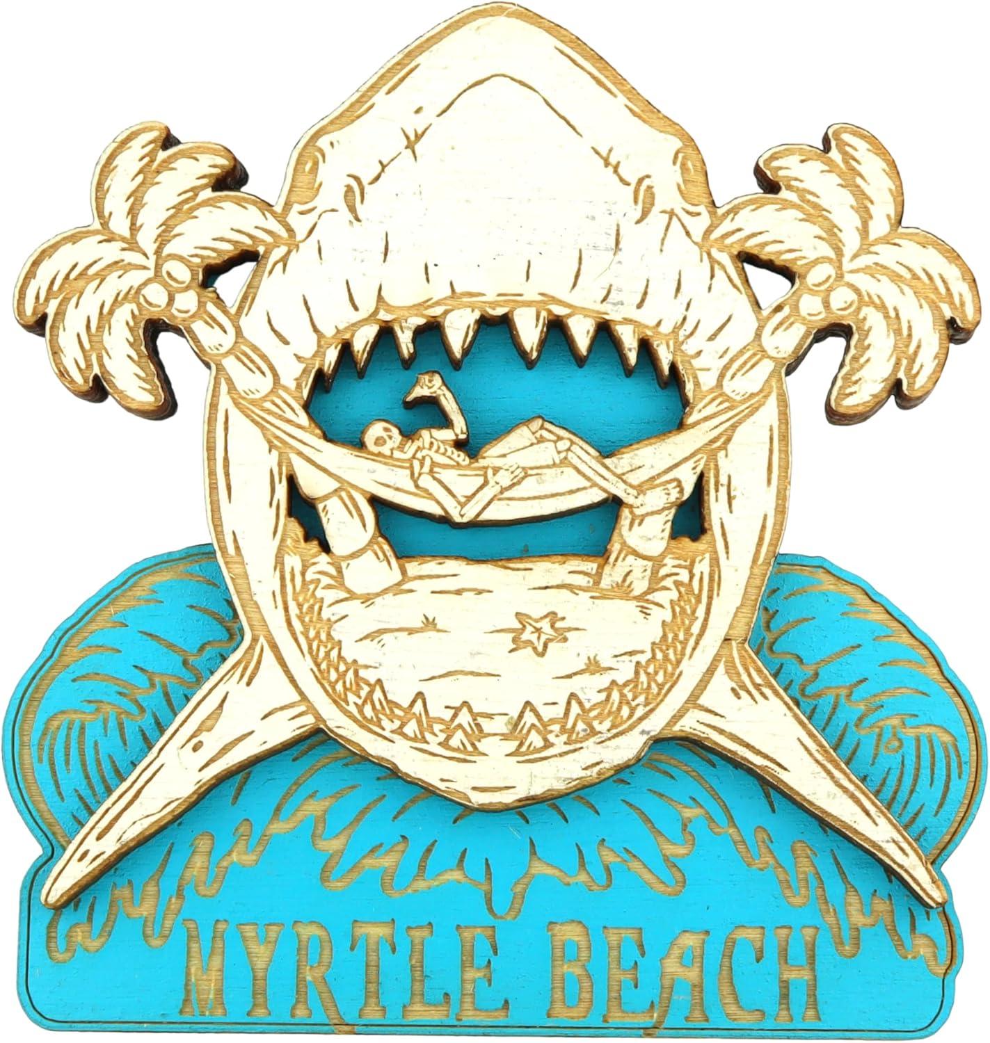 Surprising Beach Magnet Showdown: Myrtle Beach Wooden Shark vs. Refrigerator Charm... Tested