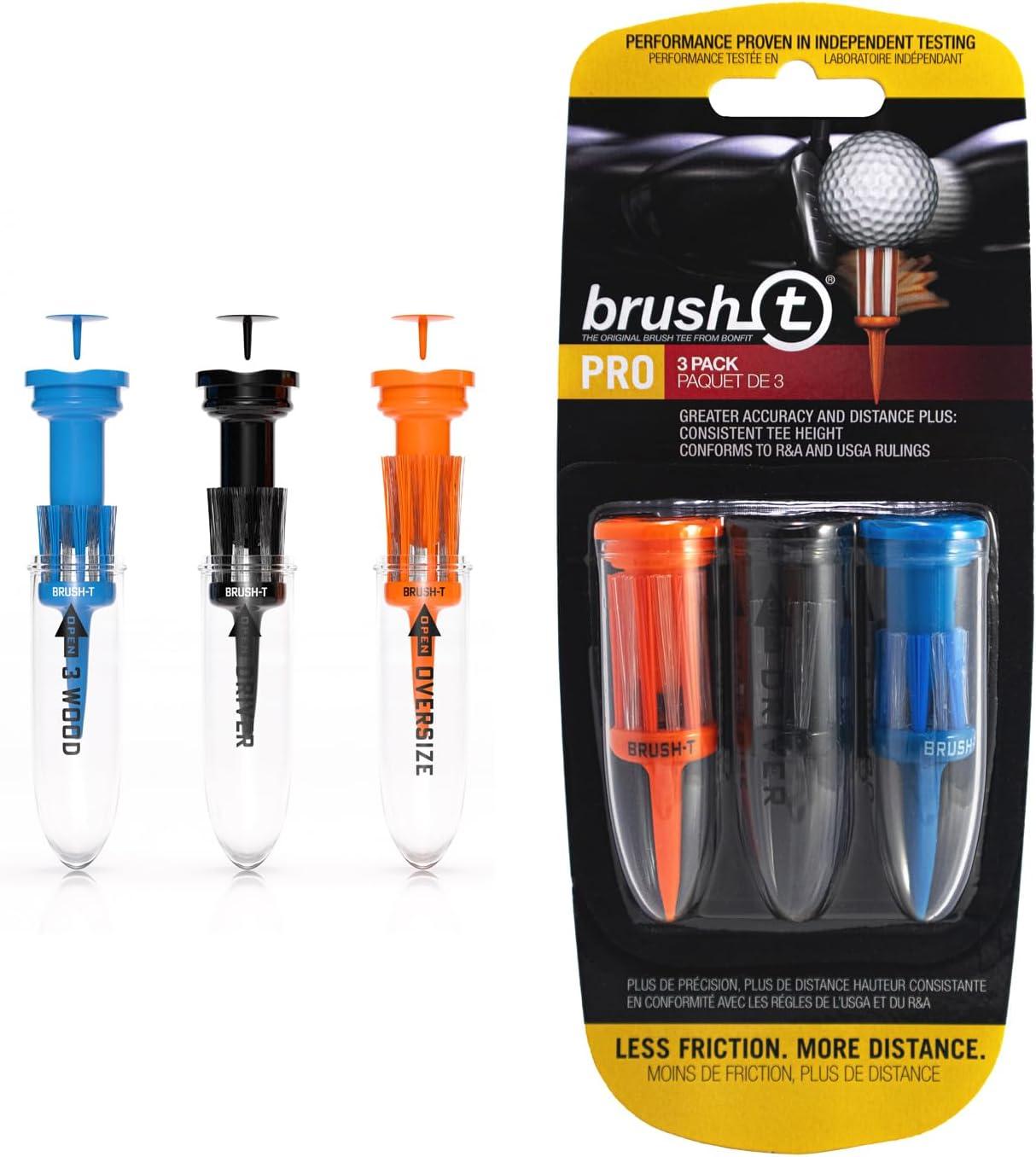 Brush-T Versus Multi-Pack Golf Tee Match: tested wood, driver, surprise distance... Low Friction Wins