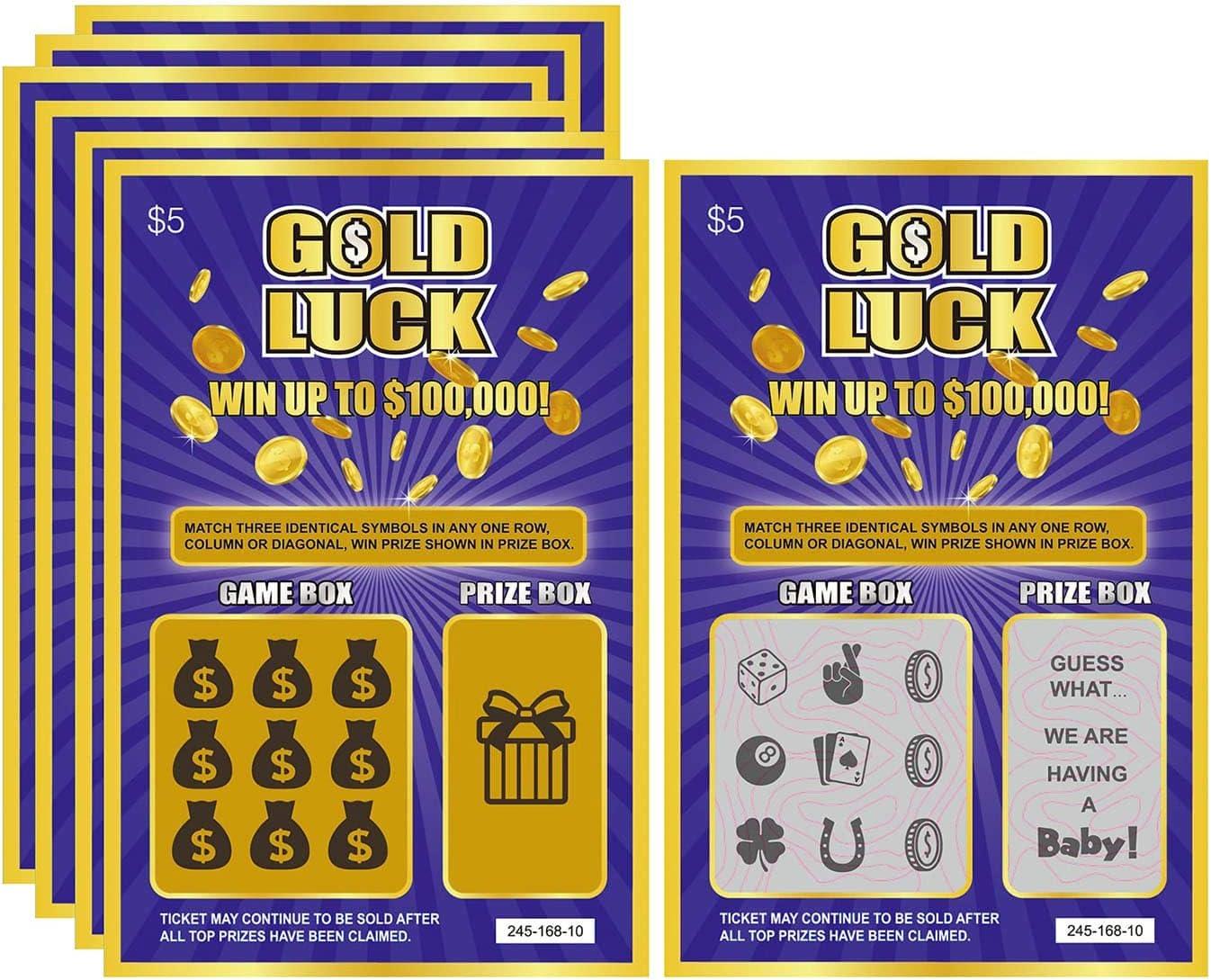 Fake Scratch-Off Gold Lottery Announcement... Versus Real Reveal: Tested Pregnancy Fun!