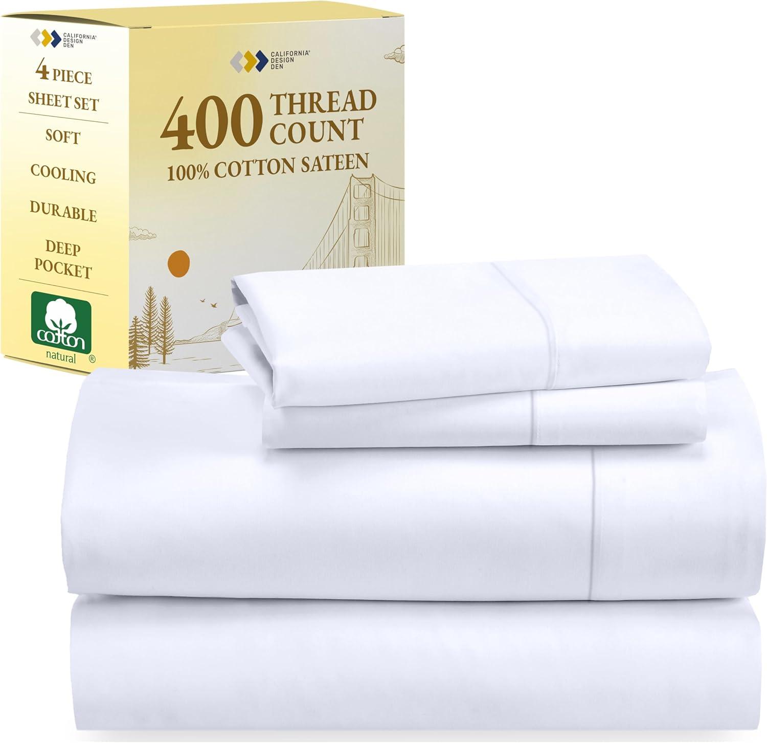 California Design Den Sheets: Soft 400 TC vs. Deep Pockets, Surprising Bedding Insight