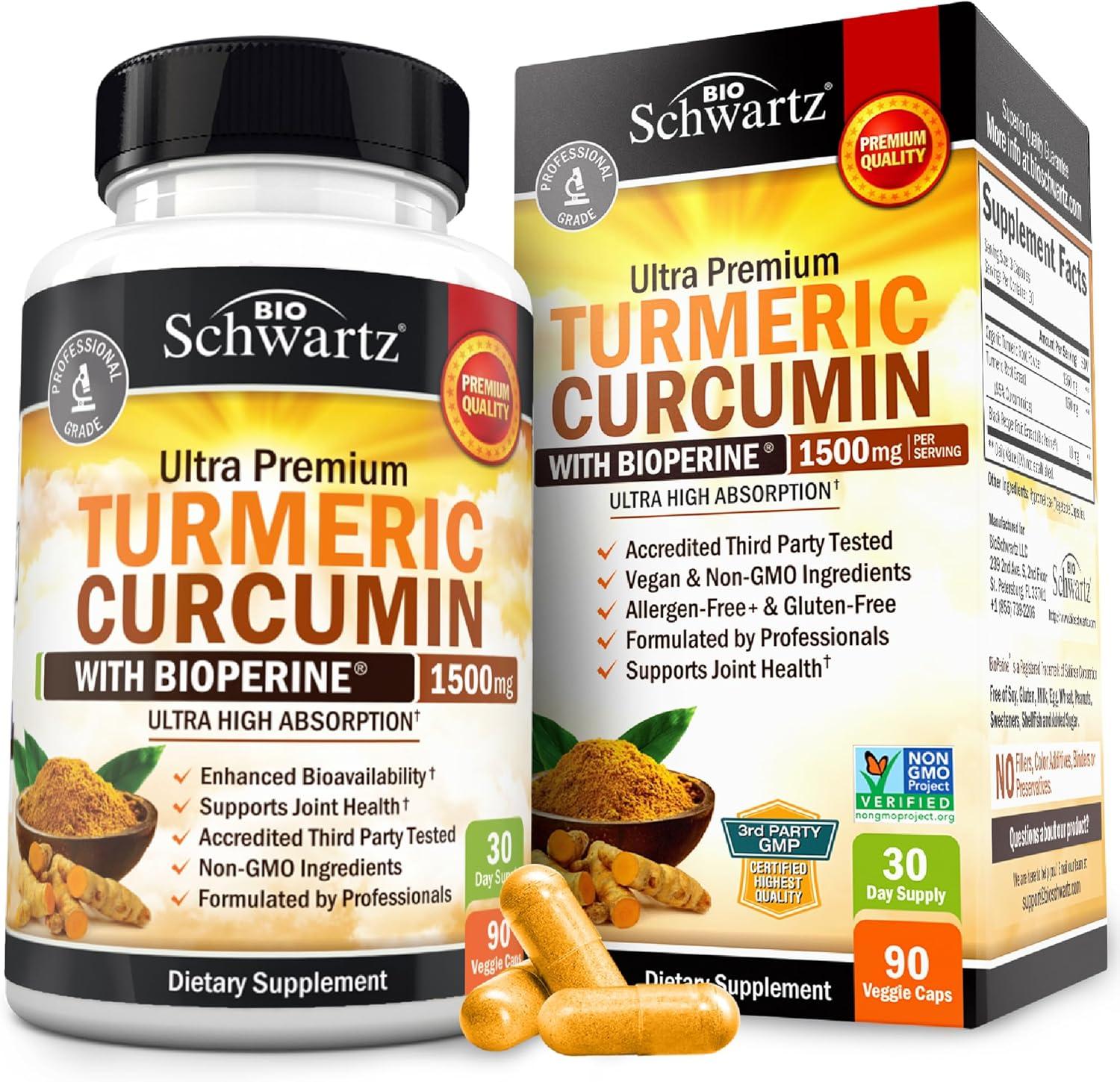 Turmeric Versus Pepper: Tested Potency for Joint Support...90 Capsules