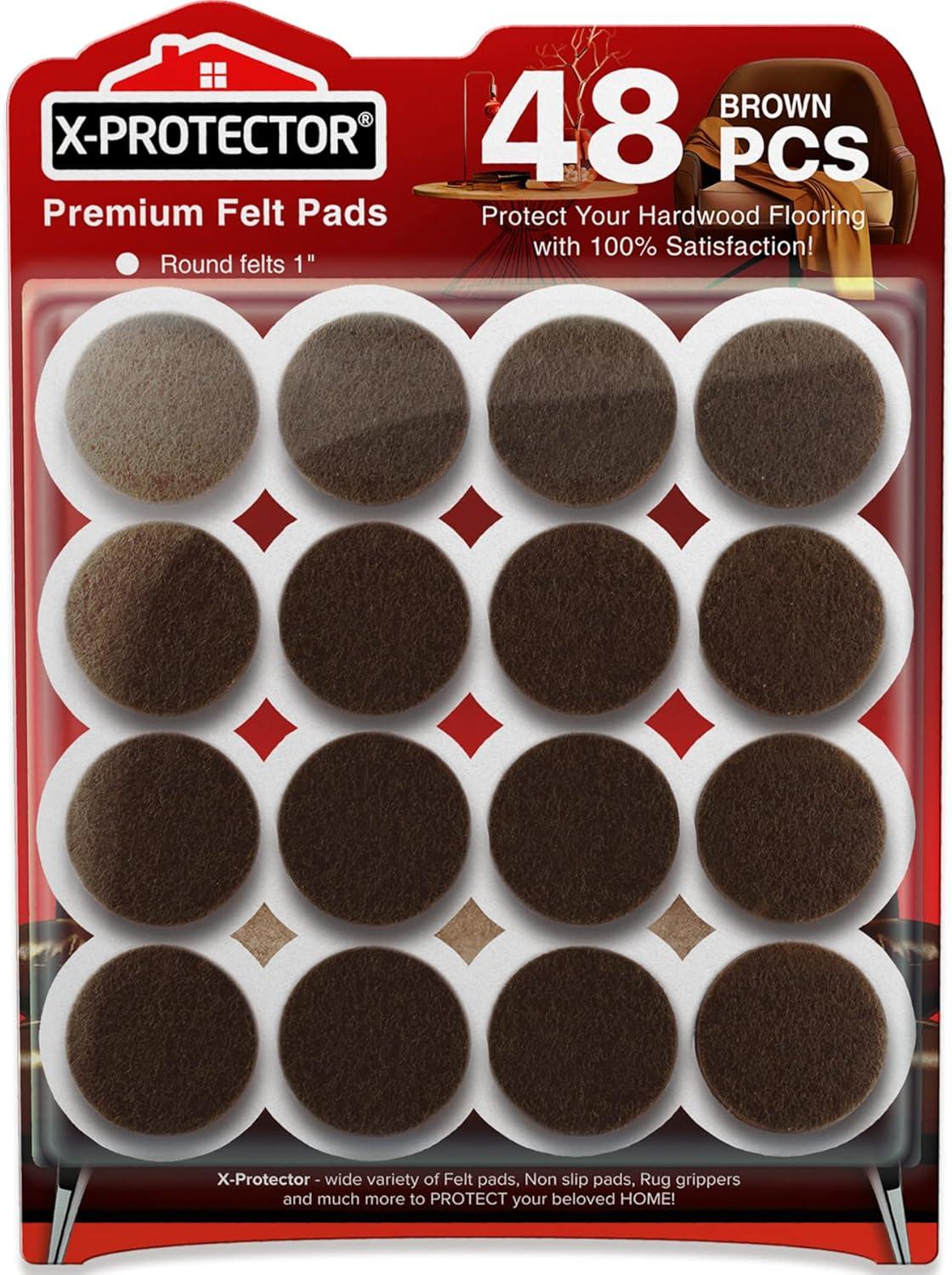 Felt Furniture Pads X-PROTECTOR: Tough Tests, Best Protection... Perfect for Wood Floors!