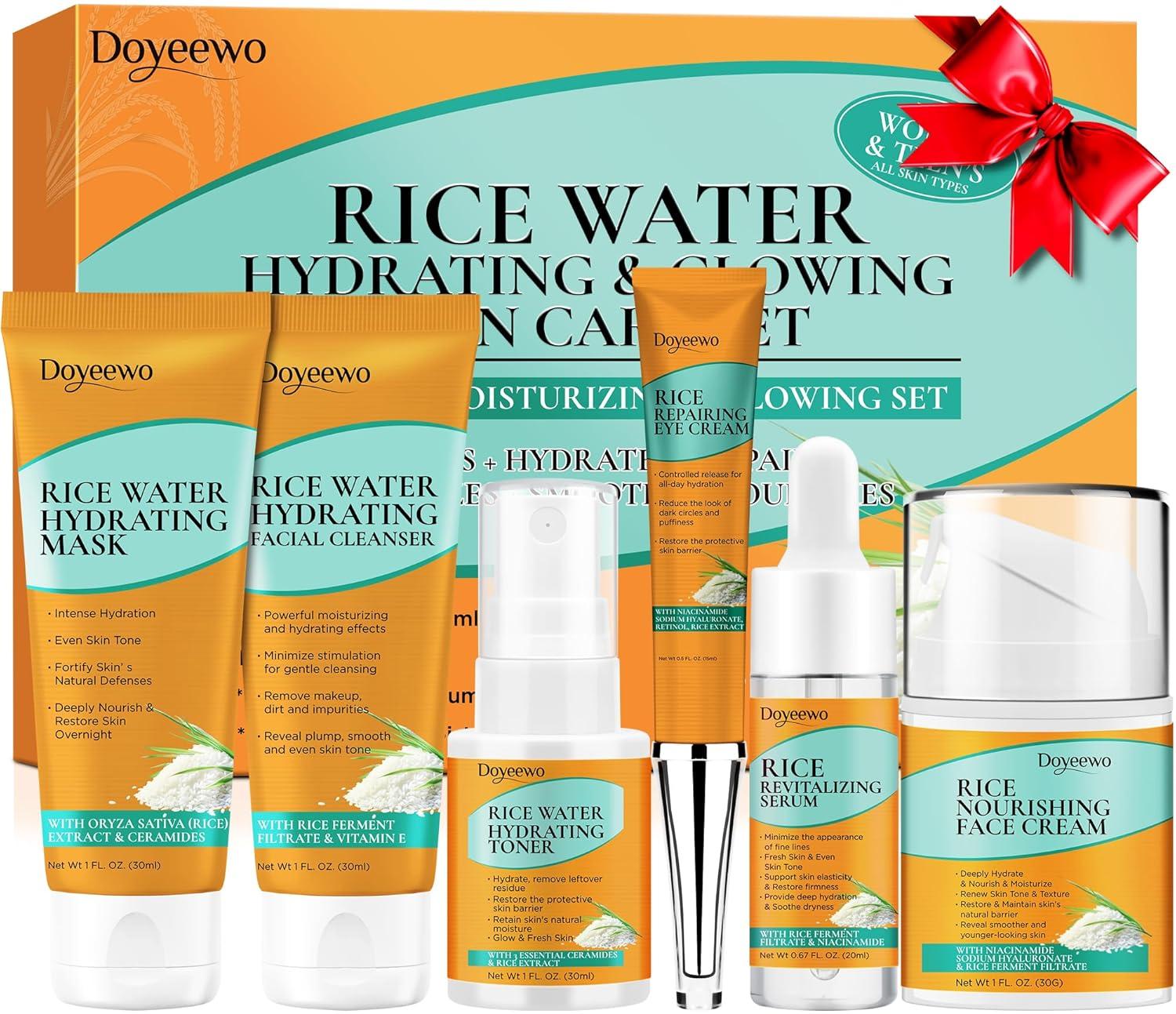 Surprising Glow Boost... Compared Rice Water Skincare Set vs Trends