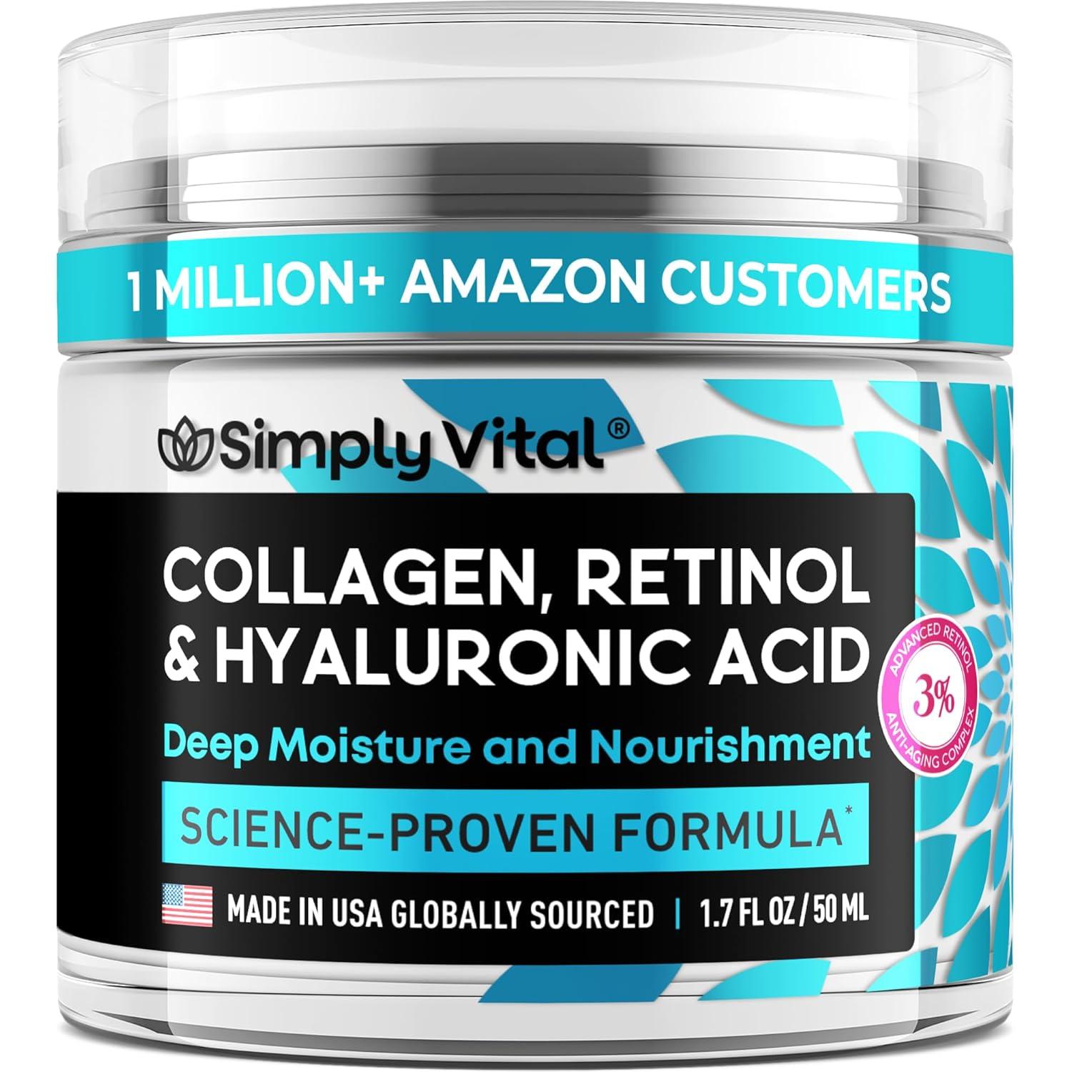 SimplyVital vsanti-aging vscream: Collagen, Retinol... Showdown!
