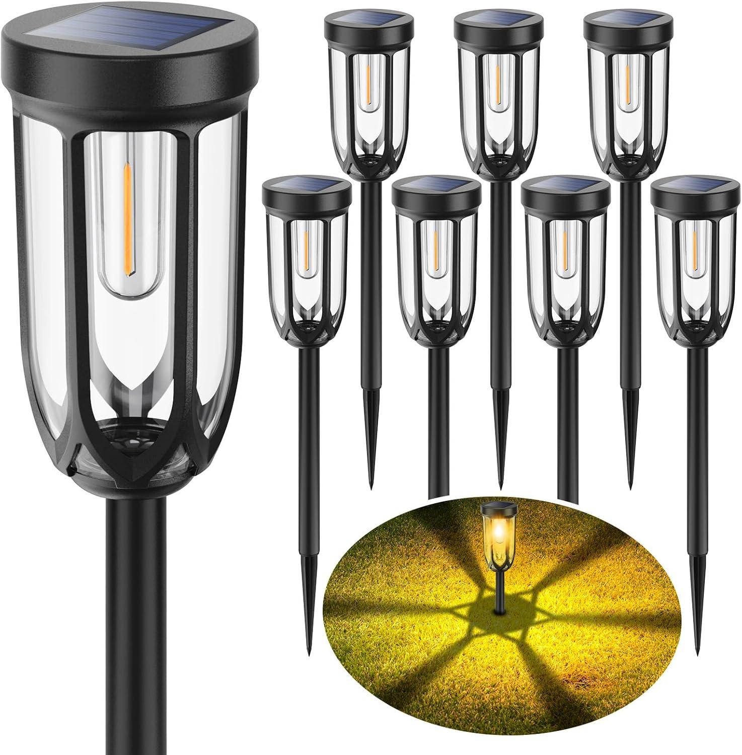 Versus 8-Pack Solar Waterproof Lights: Bright, Tested Outdoor Setup for Your Lawn