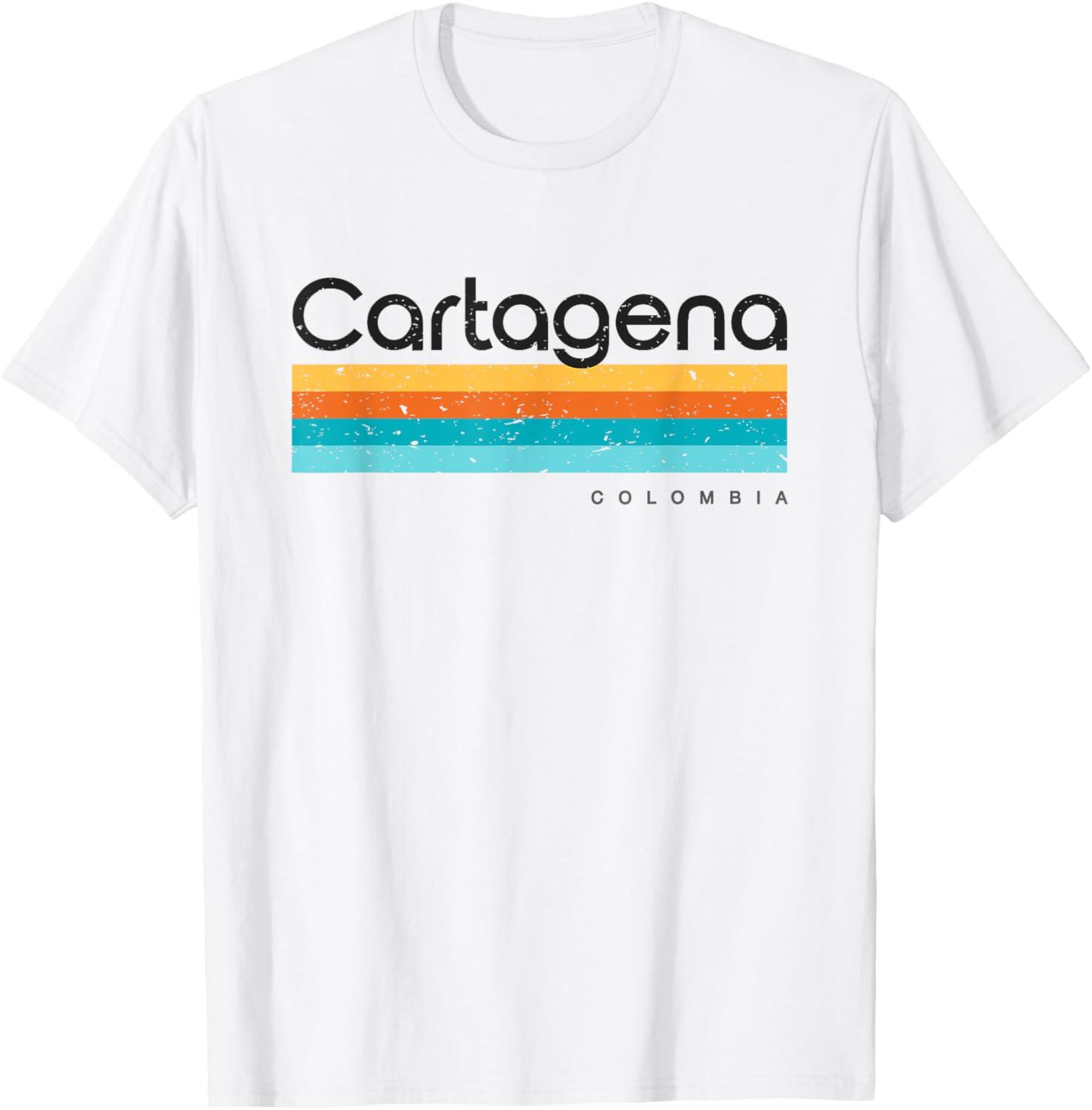 Vintage Cartagena Retro T-Shirt Versus Trend - Tied In Perfect Style