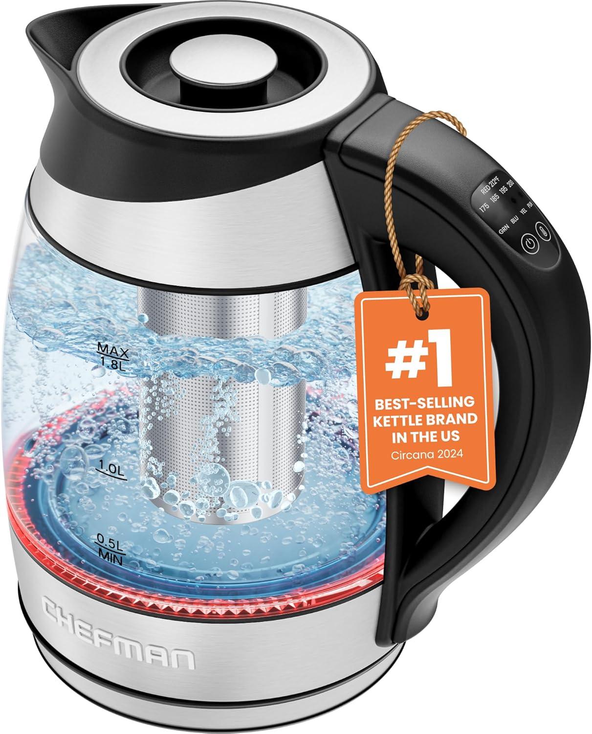 Versus Review: Chefman's Tested Precision Kettle, Infuser & Presets For Trendy Brews