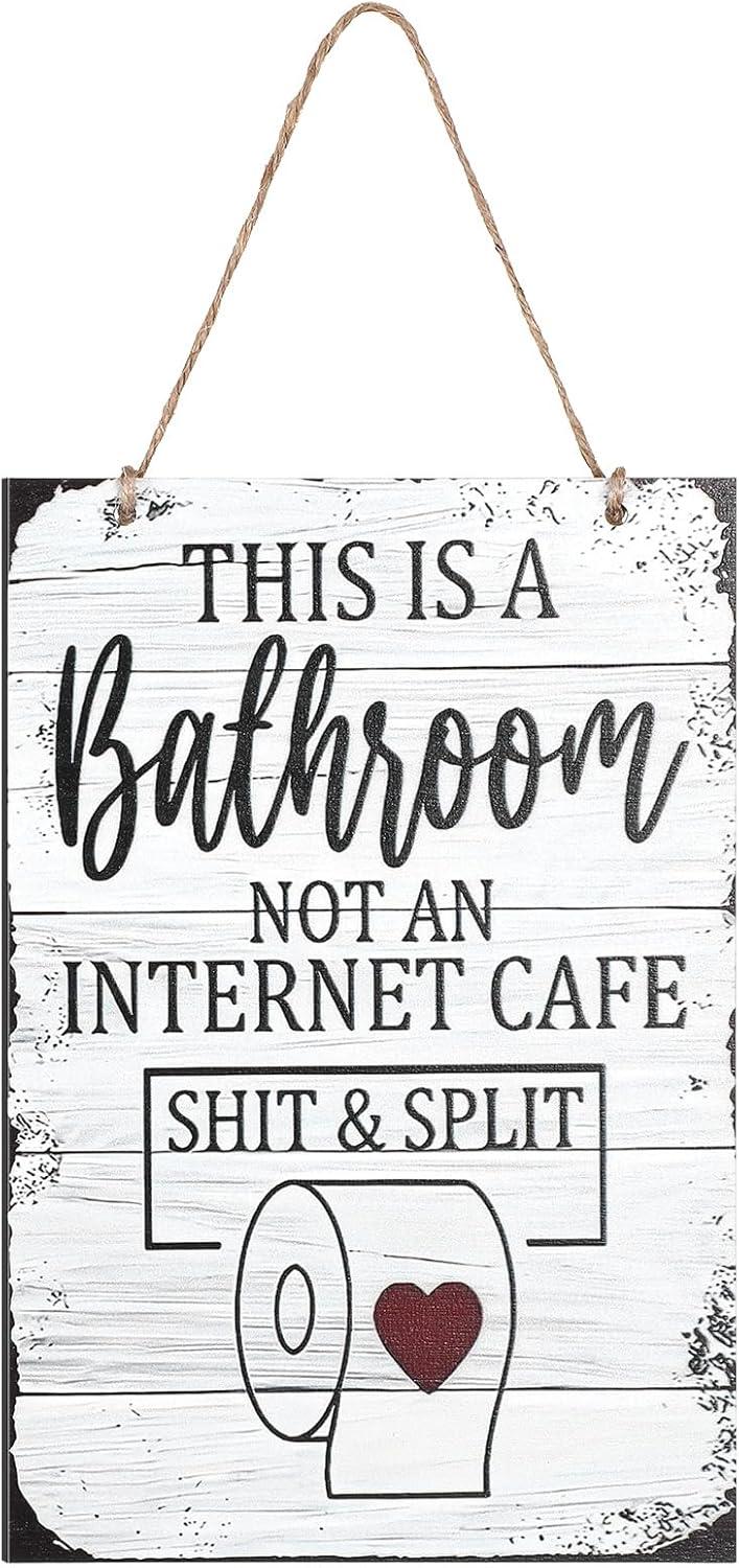 Funny Bathroom Signs Compared: Test-Ed Quot Wall Art For Humor... Perfect Door Decor!