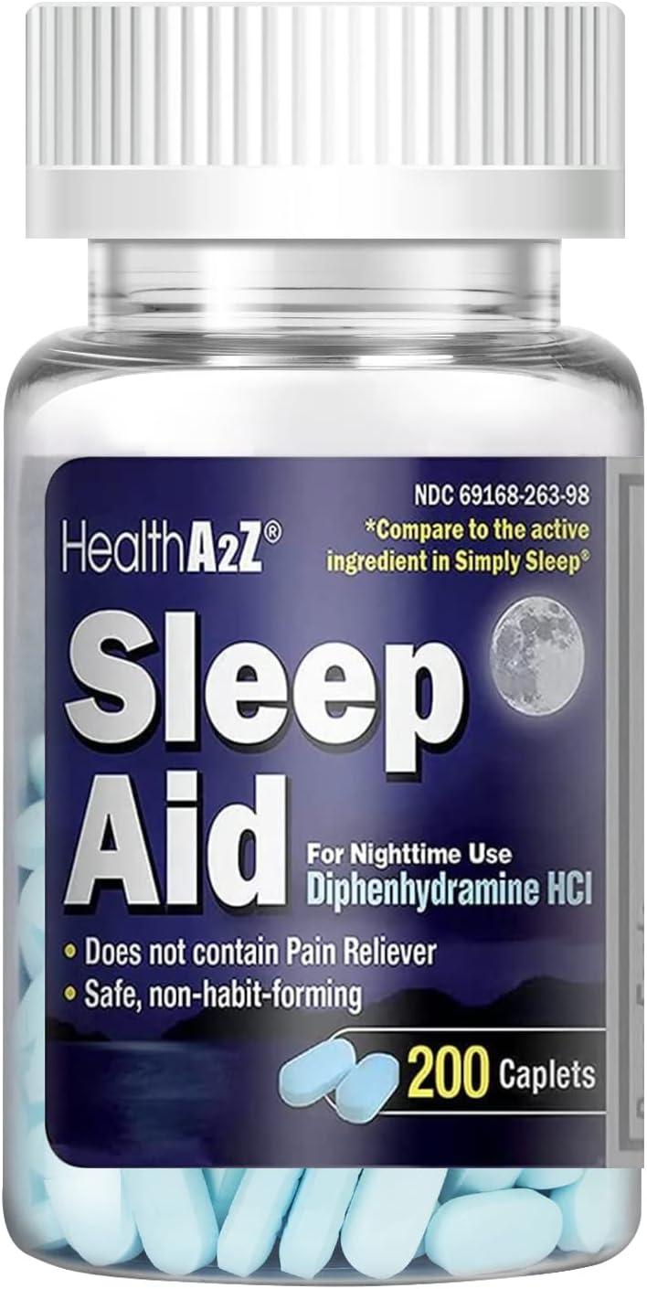 HealthA2Z Sleep Aid: Diphenhydramine vs. Non-Habit Forming Caps - Surprising Test Showdown (Safe Choice)