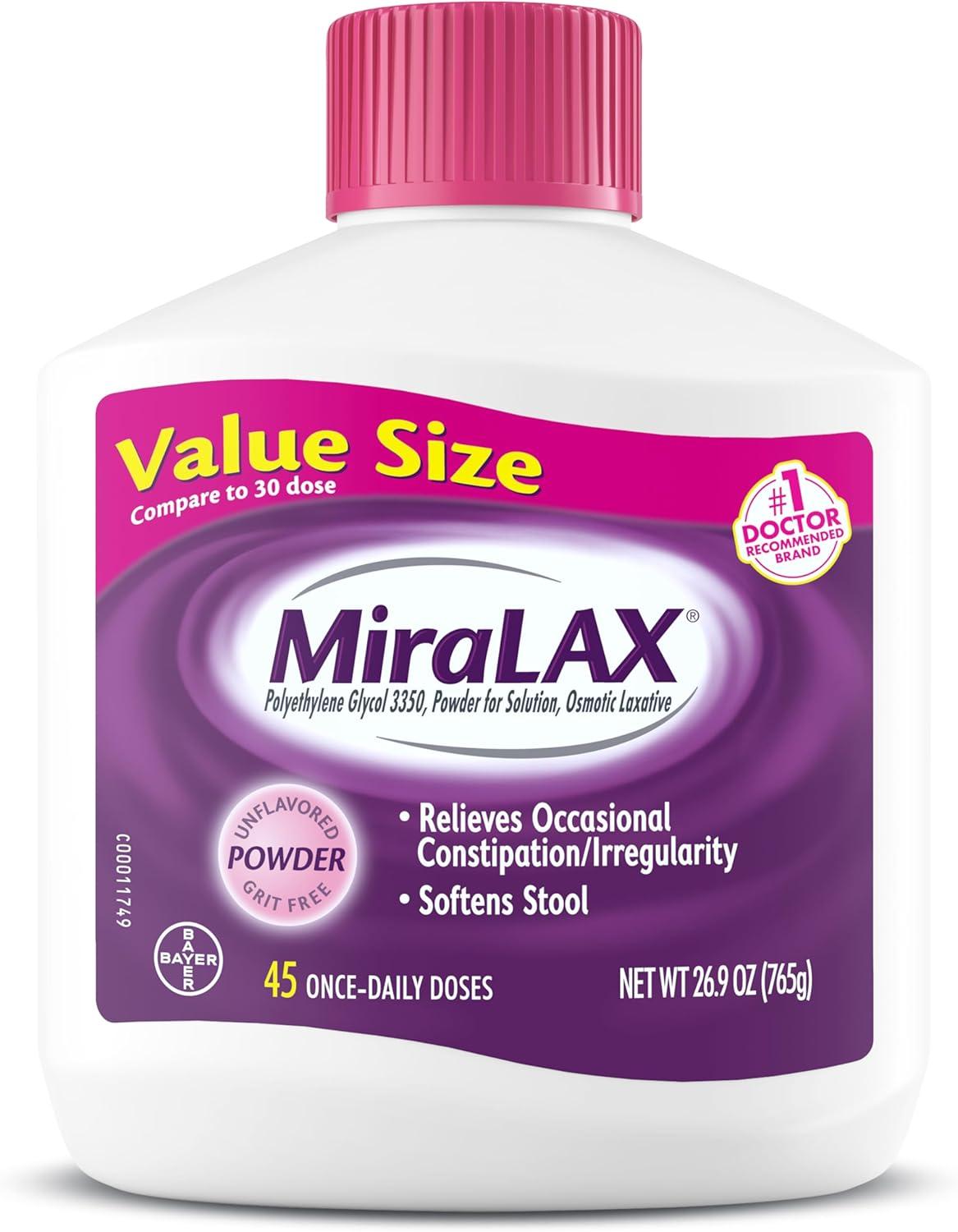 MiraLAX vs. Gentle Relief: Tested Softening Osmotic Showdown...79% Buy This