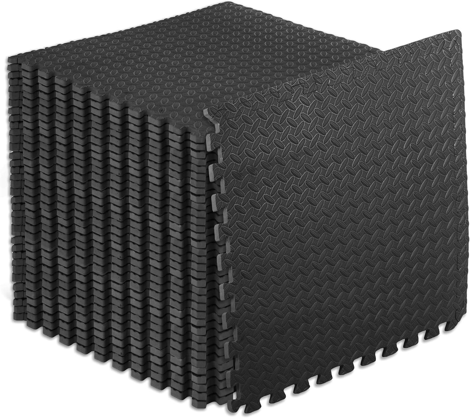 Interlocking EVA Tiles, Half-In Mat: Home Gym Winner Compared