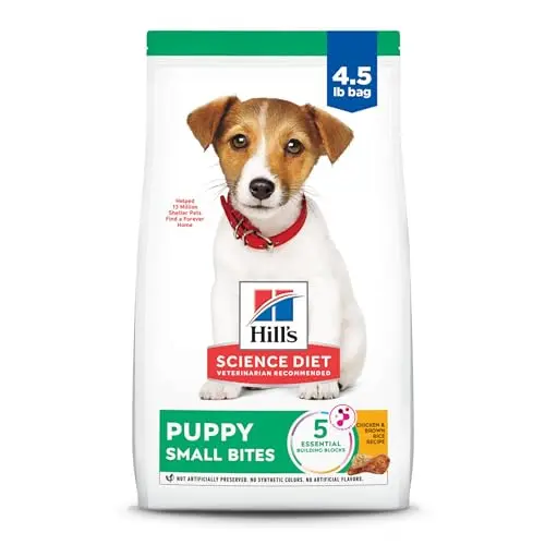 Hill's Science Diet Puppy small kibble dry dog food bag