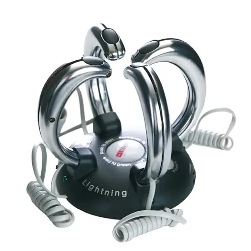 Lightning Reaction Reloaded game with four handles and a central unit with lights