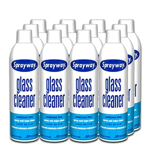 Sprayway Glass Cleaner can with foaming spray nozzle