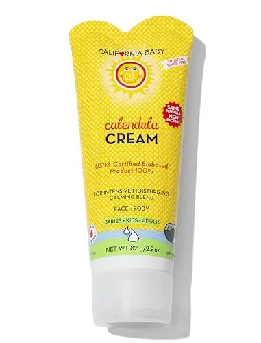 California Baby Calendula Cream tube with lavender