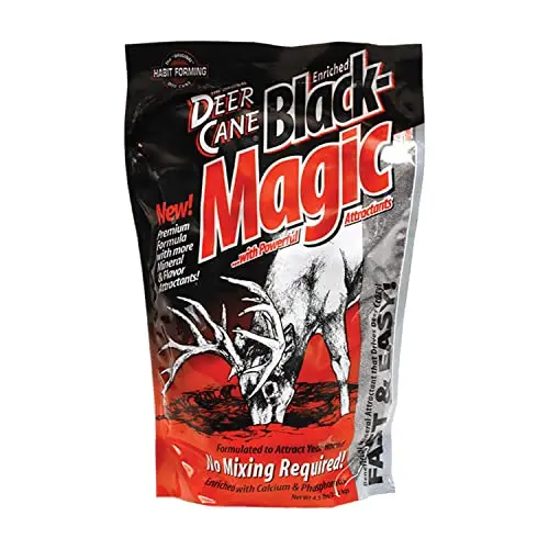 Evolved Habitats Deer Cane Black Magic mineral attractant bag.