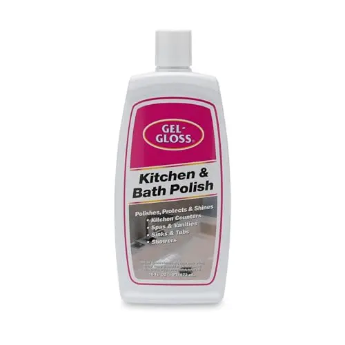 TR Industries Gel-Gloss polish bottle with carnauba wax formula