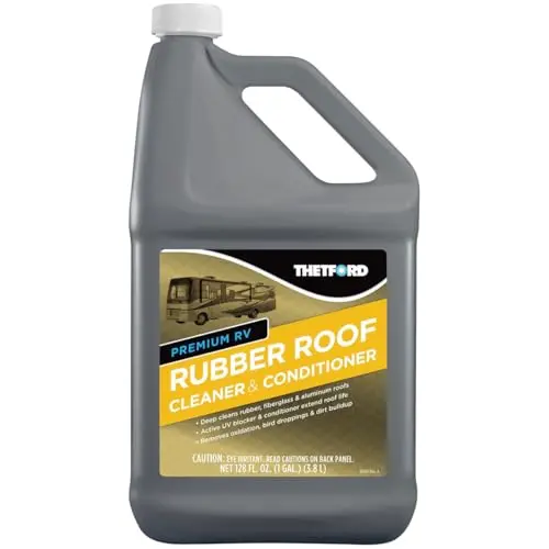 Thetford Premium RV Rubber Roof Cleaner and Conditioner 1-gallon bottle